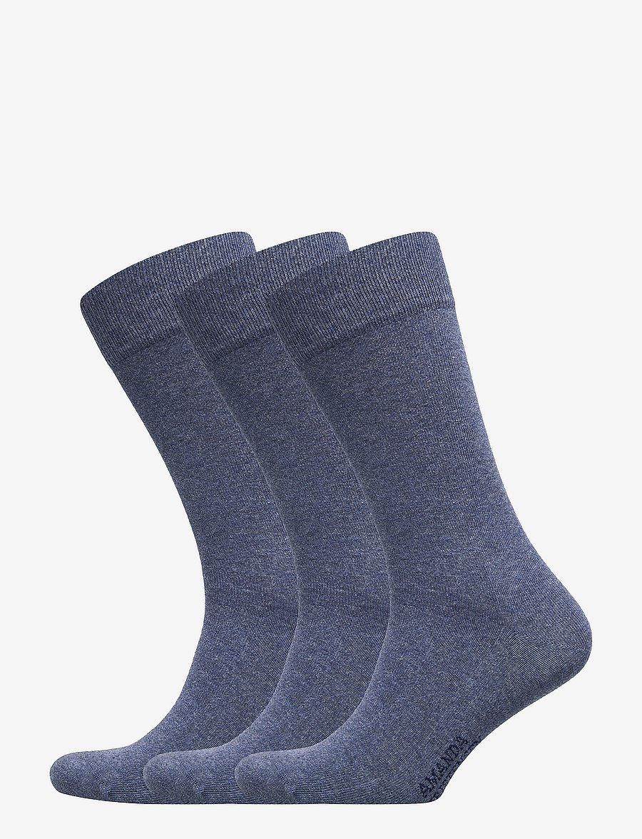 Amanda Christensen - True Ankle Sock 3-Pack - crew-socken - denim blue - 0