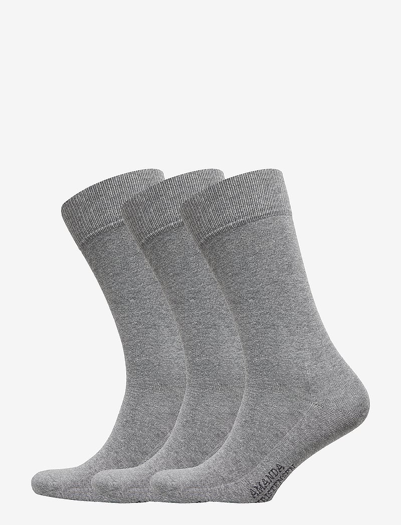 Amanda Christensen - True Ankle Sock - crew-socken - grey melange - 0