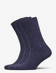 Amanda Christensen - Supreme Sock 3-pack - Įprasto ilgio kojinės - dark blue melange - 0