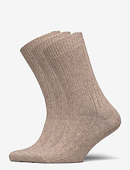Amanda Christensen - Supreme Sock 3-pack - vanliga strumpor - light brown melange - 0