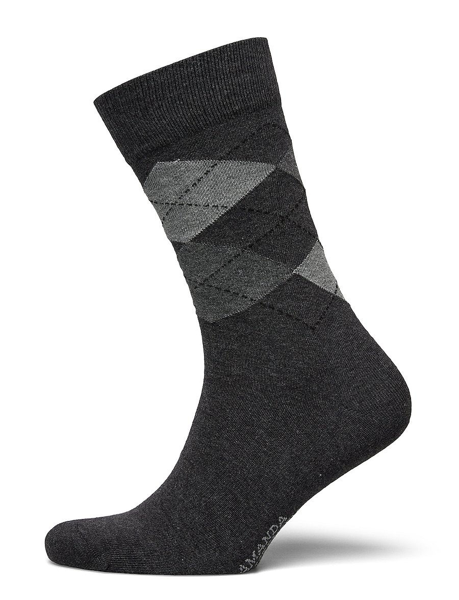 Amanda Christensen - True Ankle Argyle - tennissocken - anthracite melange - 2