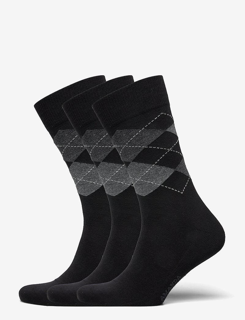 Amanda Christensen - True Ankle Argyle - crew-socken - black - 0