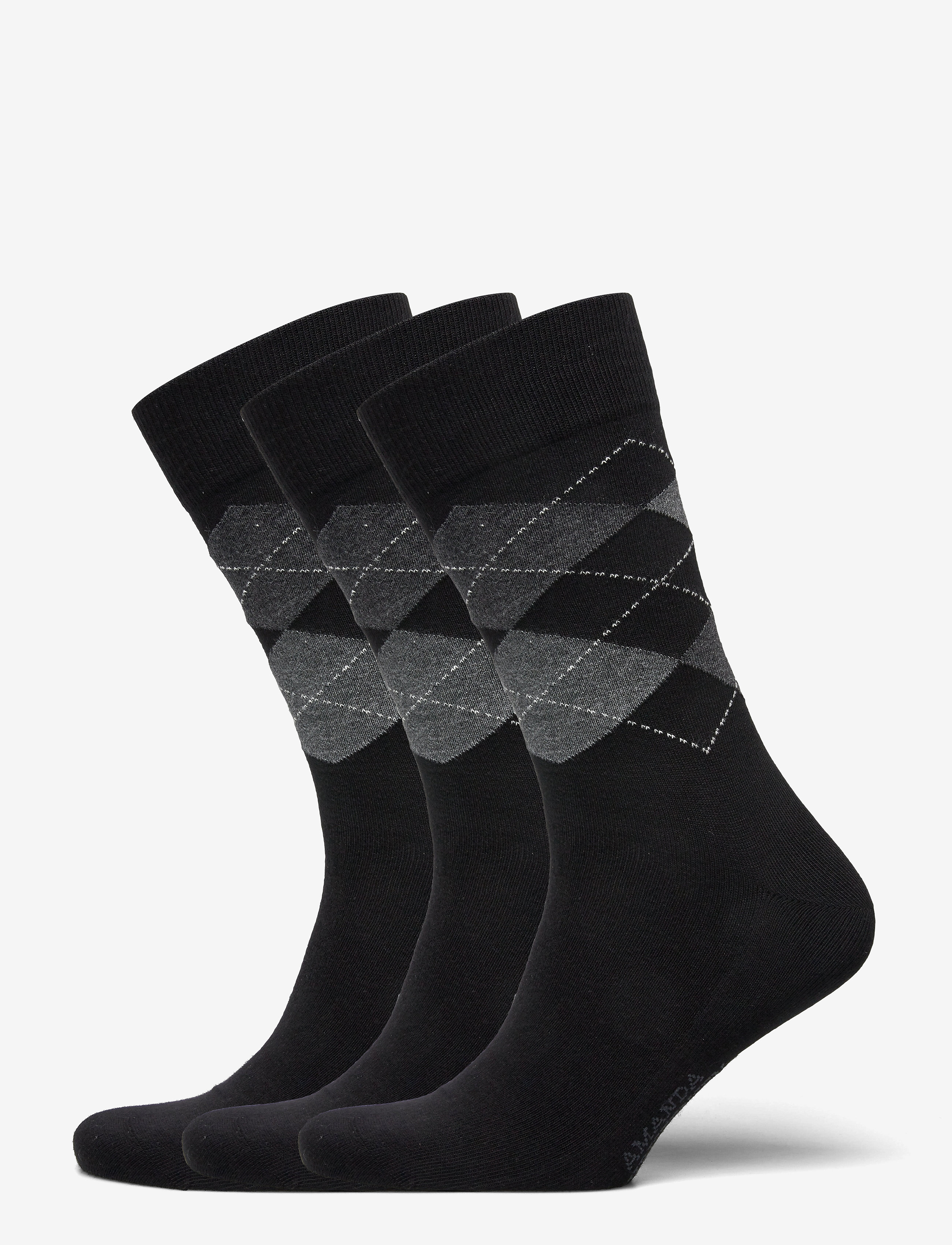 Amanda Christensen True Ankle Argyle - Lange strømper - BLACK / black