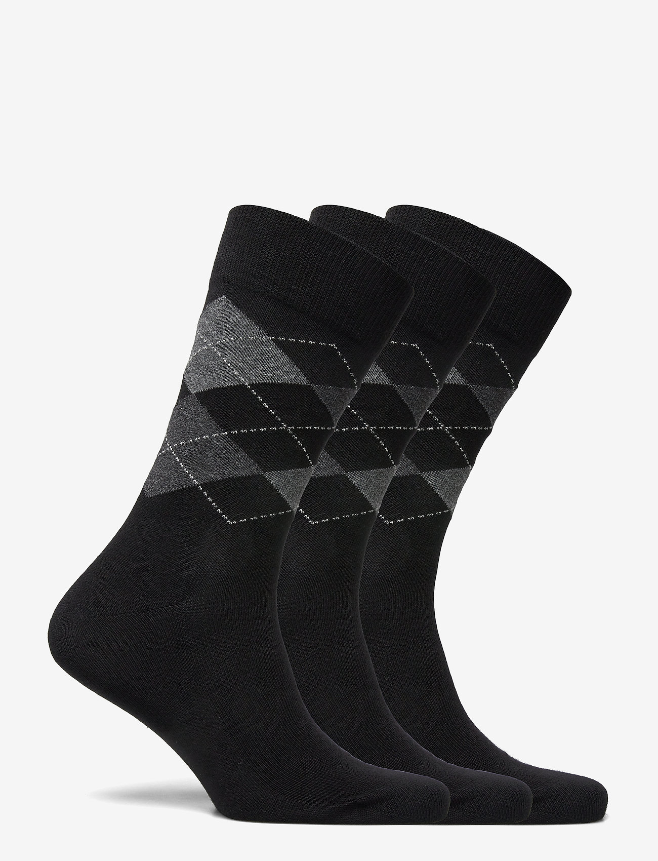 Amanda Christensen - True Ankle Argyle - crew-socken - black - 1