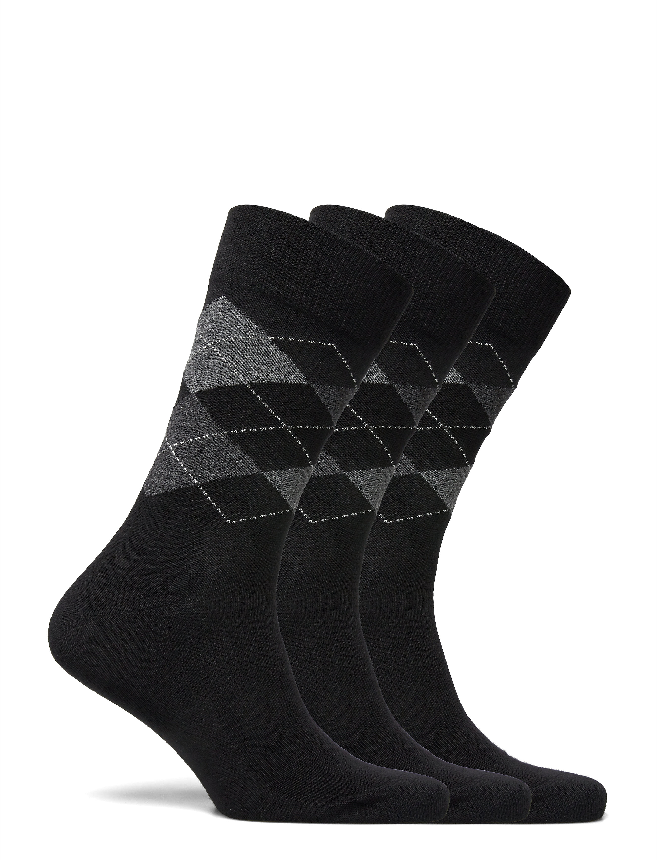 Amanda Christensen - True Ankle Argyle - vanliga strumpor - black - 1