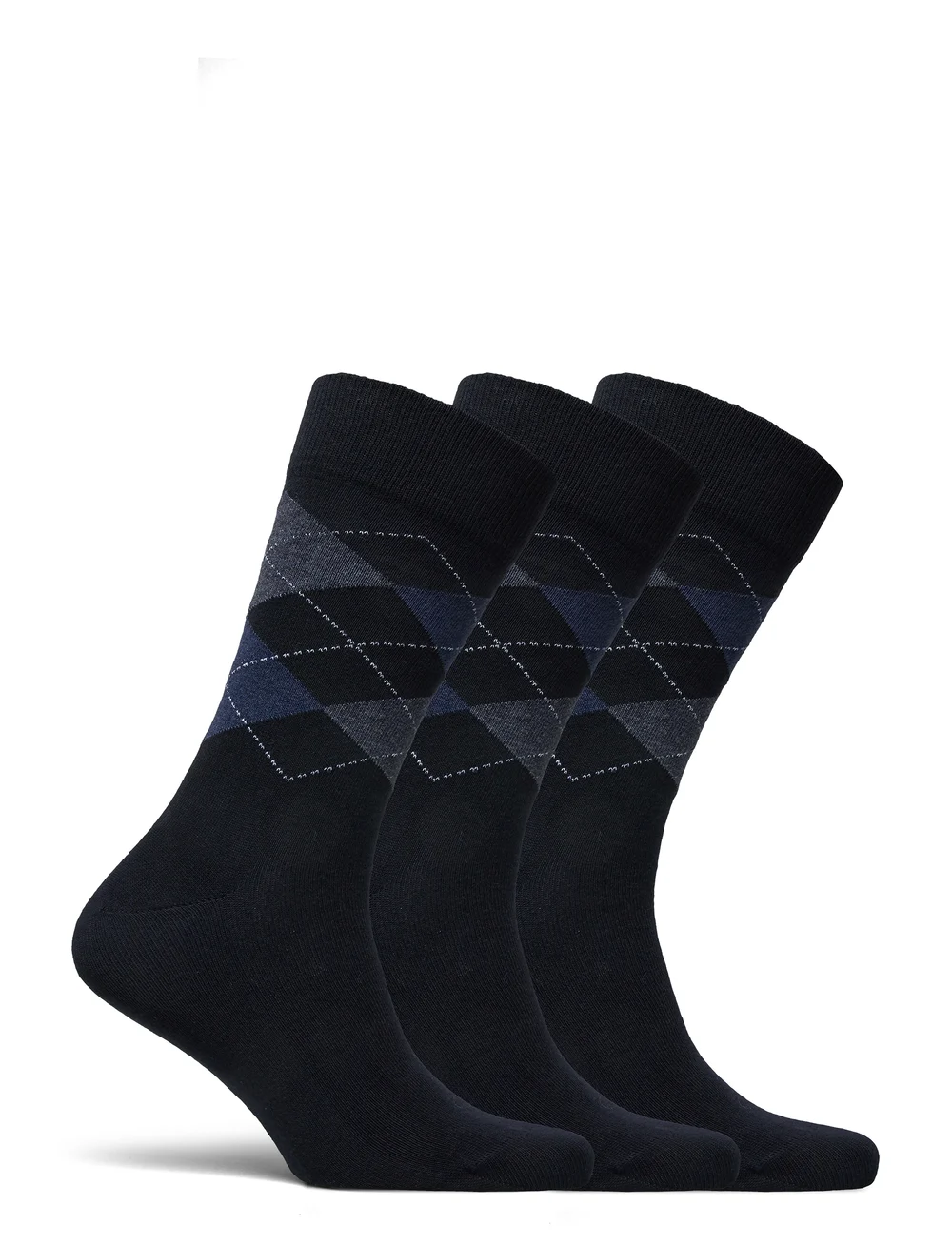 Amanda Christensen - True Ankle Argyle - crew-socken - dark navy - 1