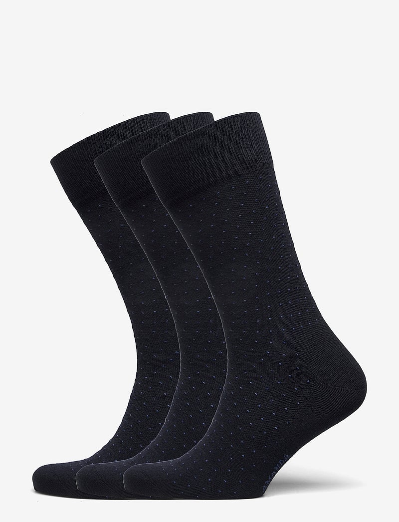 Amanda Christensen - True Micro Dot Sock - crew-socken - dark navy - 0