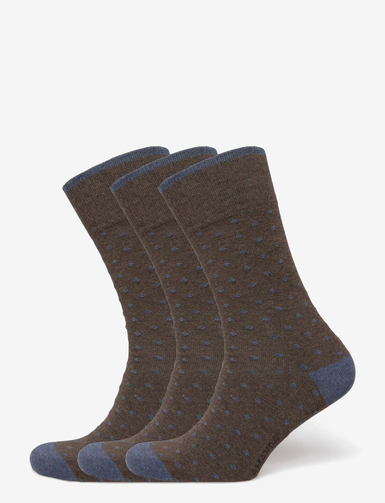 Amanda Christensen - True Dot Sock - vanliga strumpor - brown melange - 0