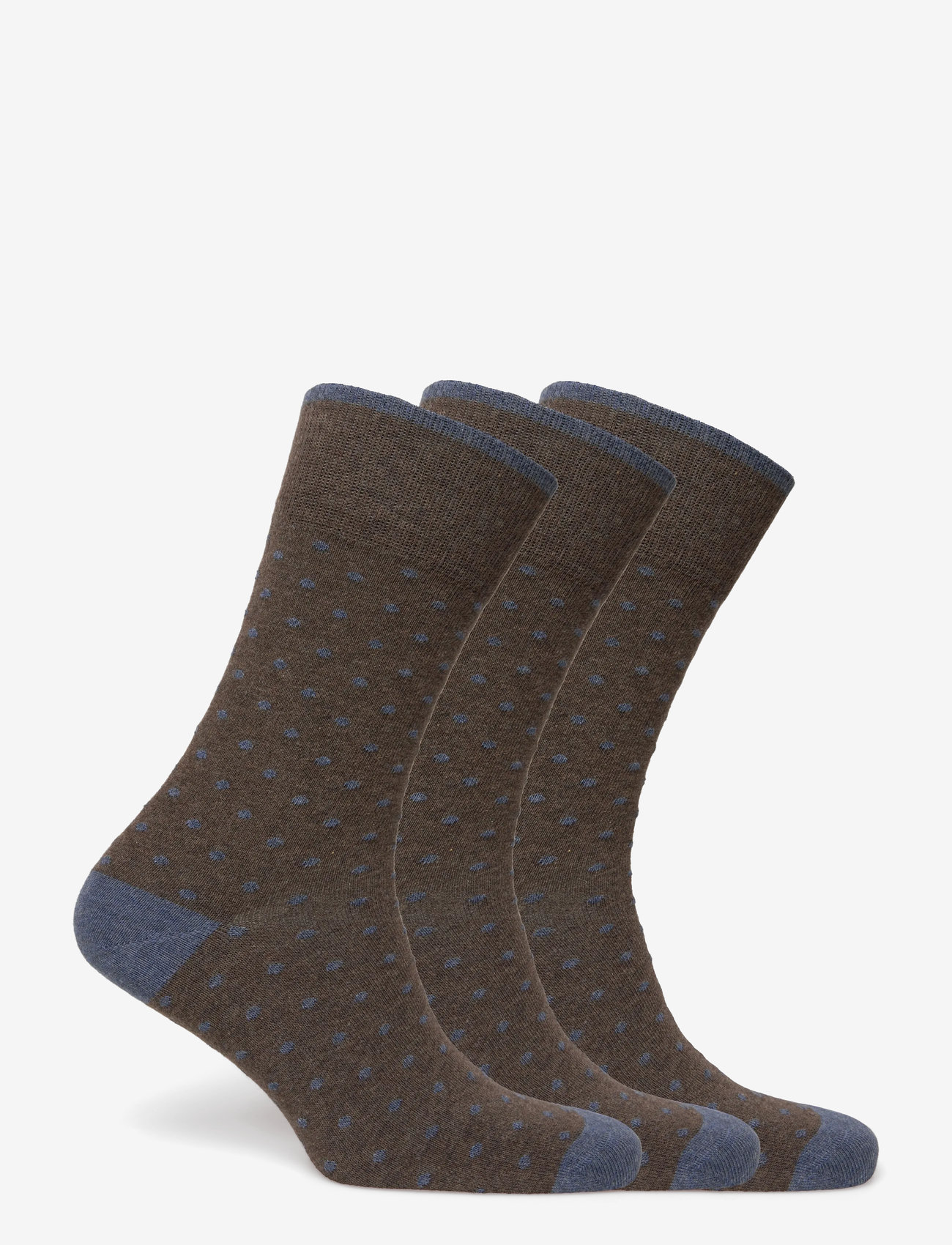Amanda Christensen - True Dot Sock - vanliga strumpor - brown melange - 1