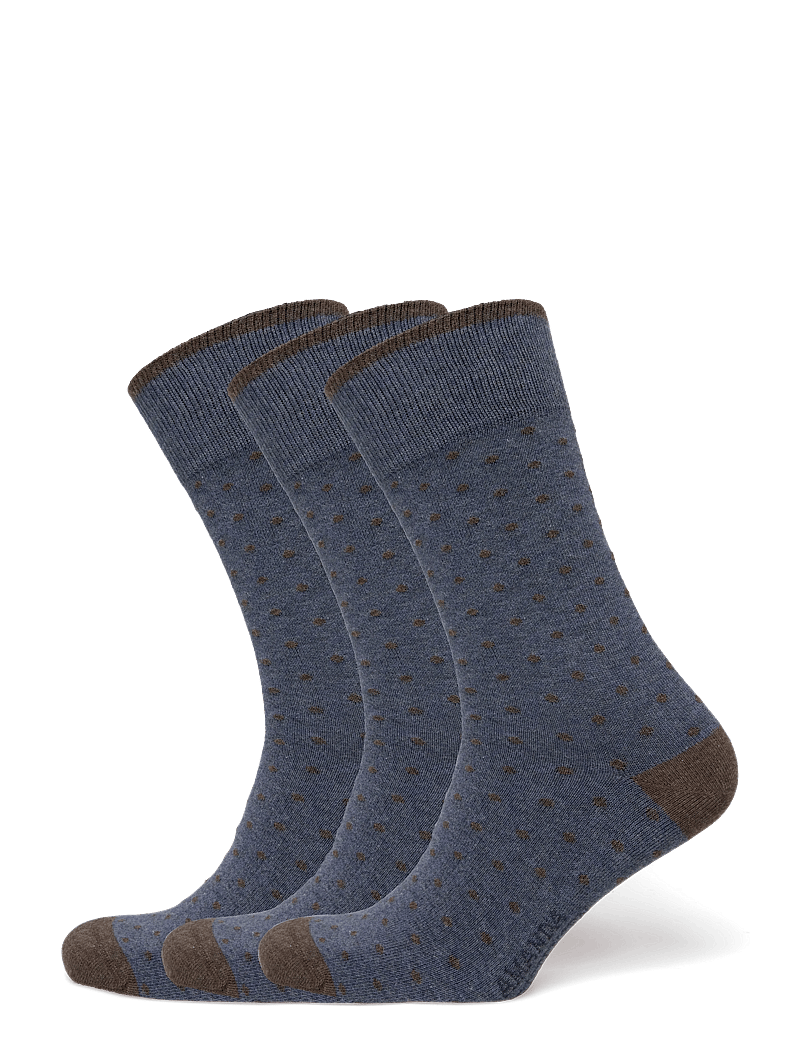 Amanda Christensen - True Dot Sock - vanliga strumpor - dk blue melange - 0