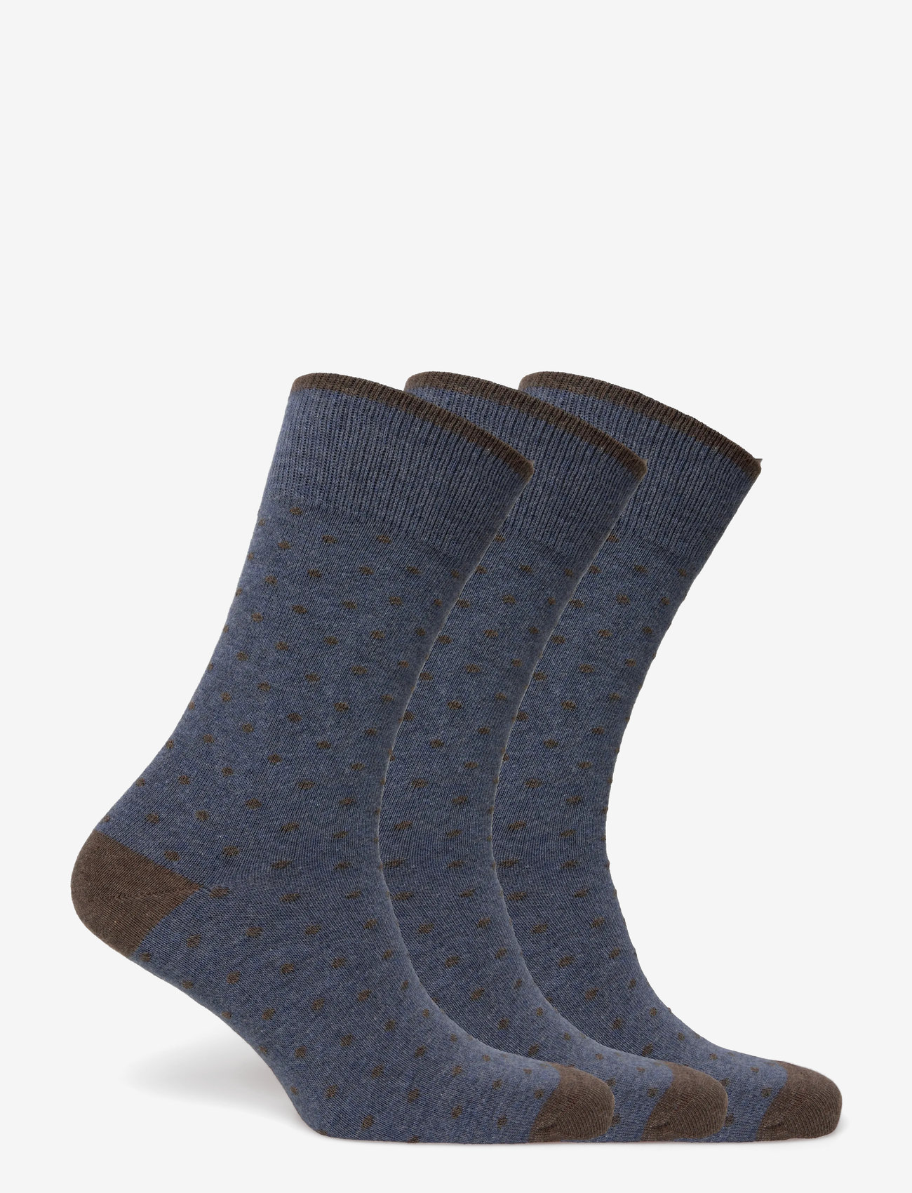 Amanda Christensen - True Dot Sock - vanliga strumpor - dk blue melange - 1
