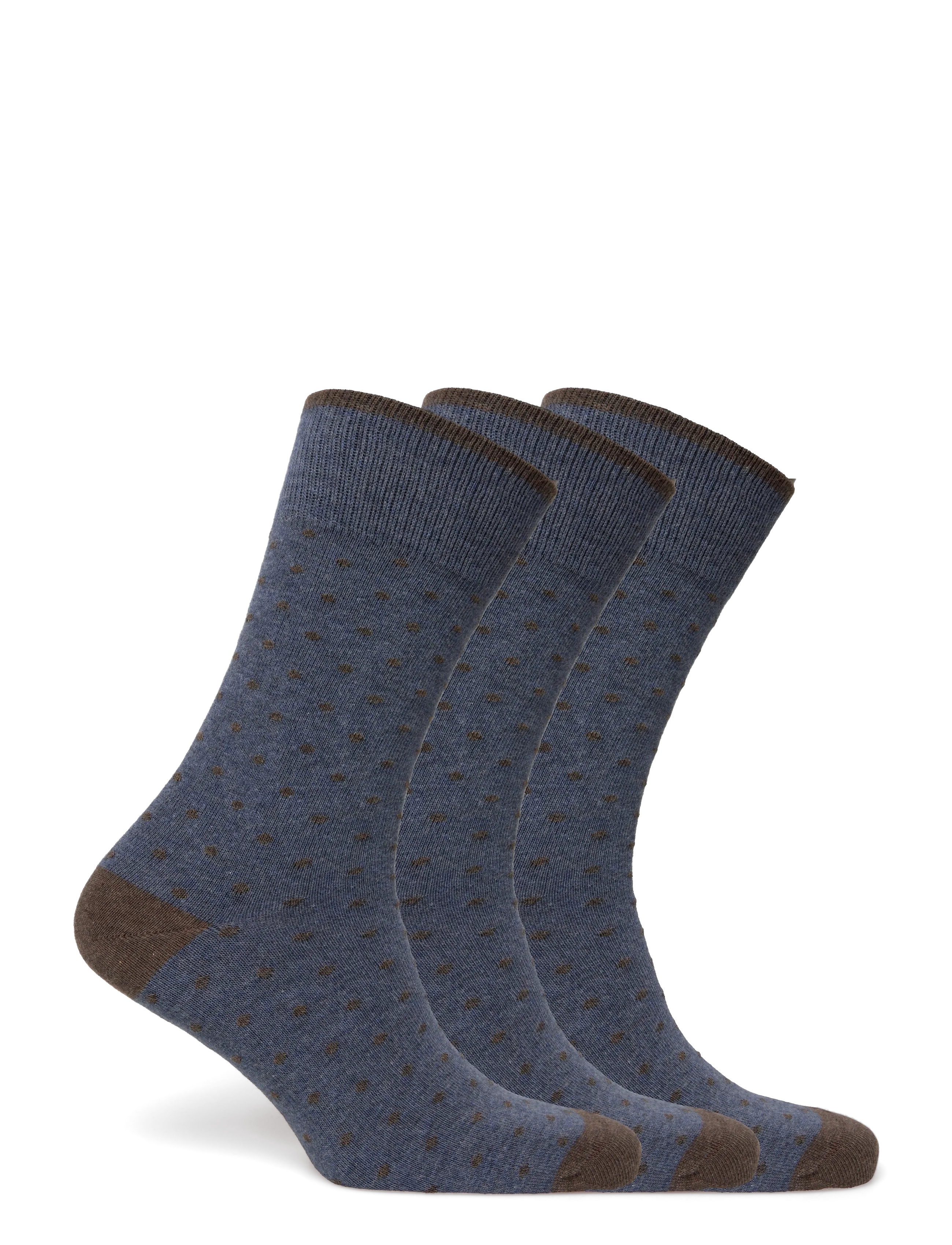 Amanda Christensen - True Dot Sock - crew-socken - dk blue melange - 1