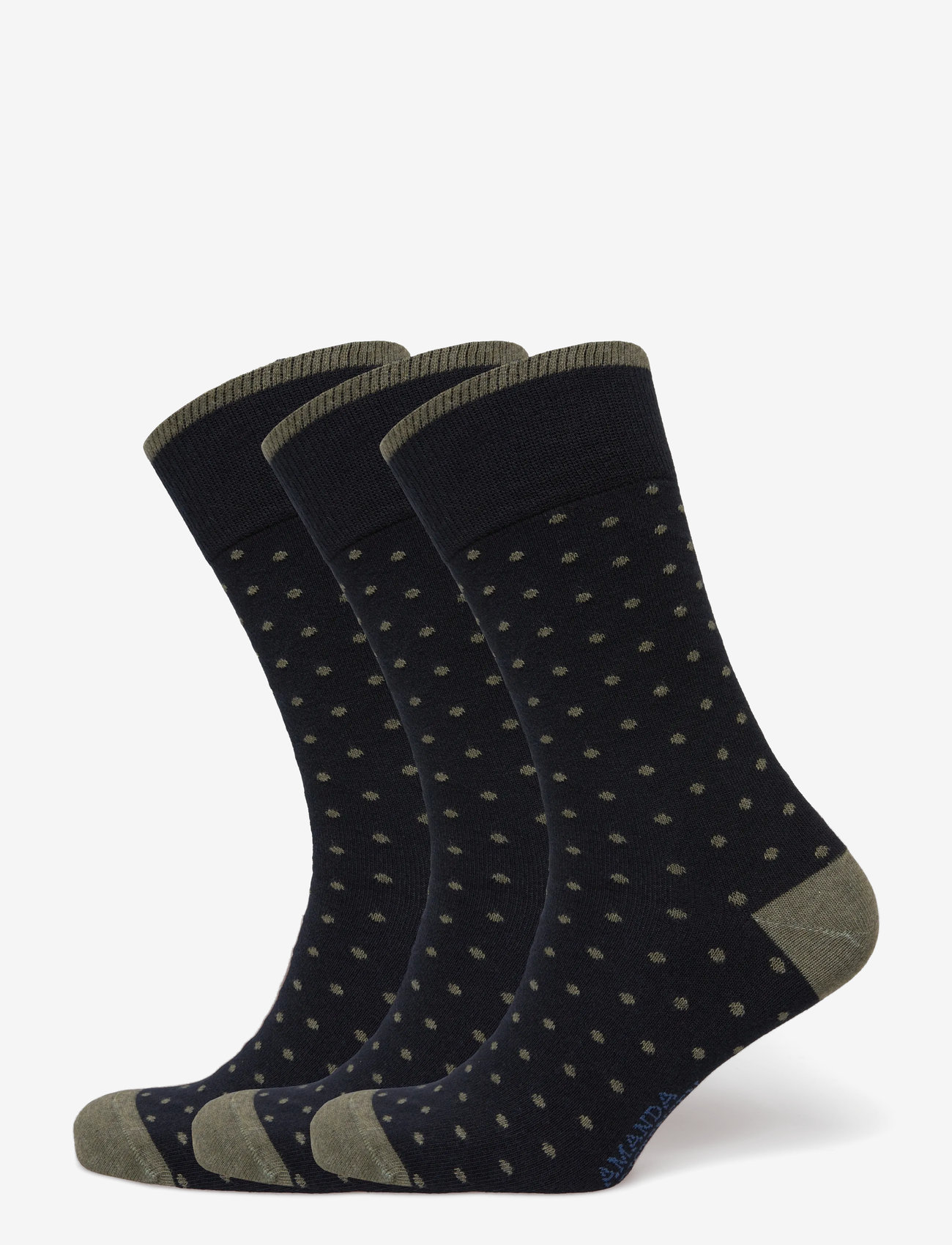 Amanda Christensen - True Dot Sock - crew-socken - dk navy - 0