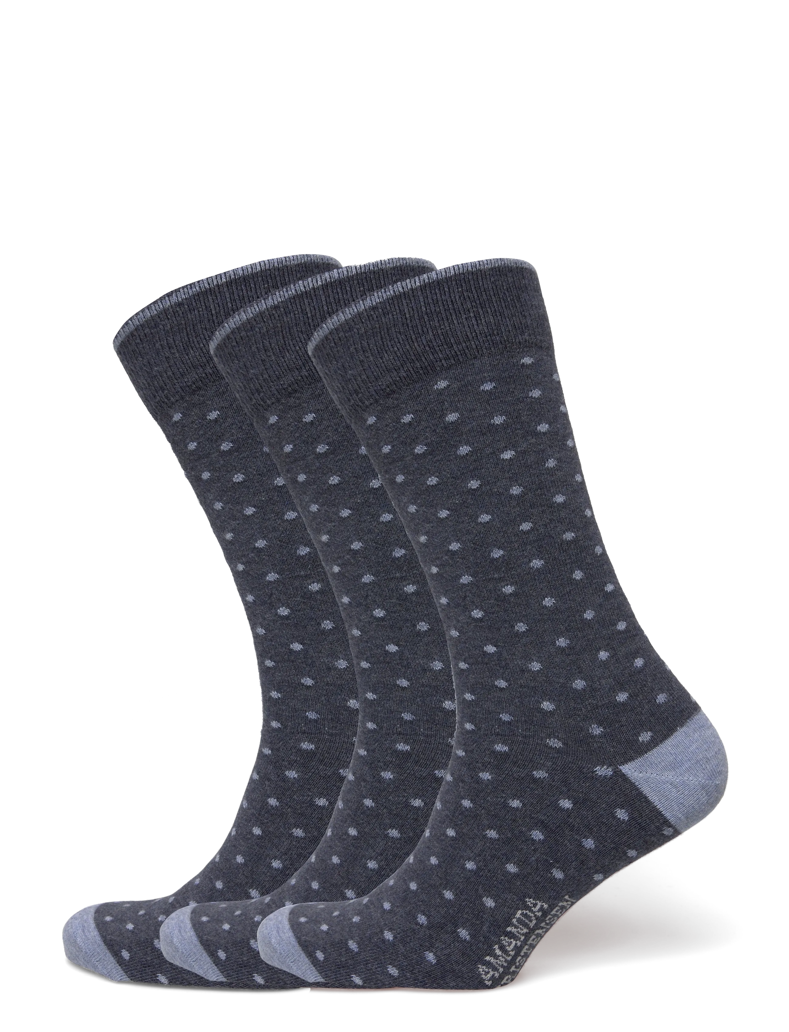 Amanda Christensen True Dot Sock, 47-50, Socks, Grau - Regular Männerswear