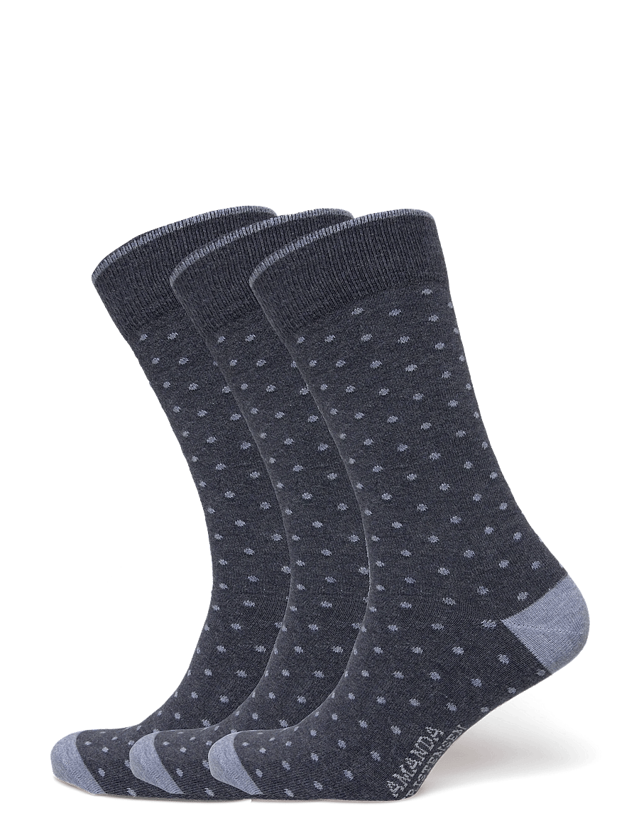Amanda Christensen - True Dot Sock - tennissocken - navy melange - 0