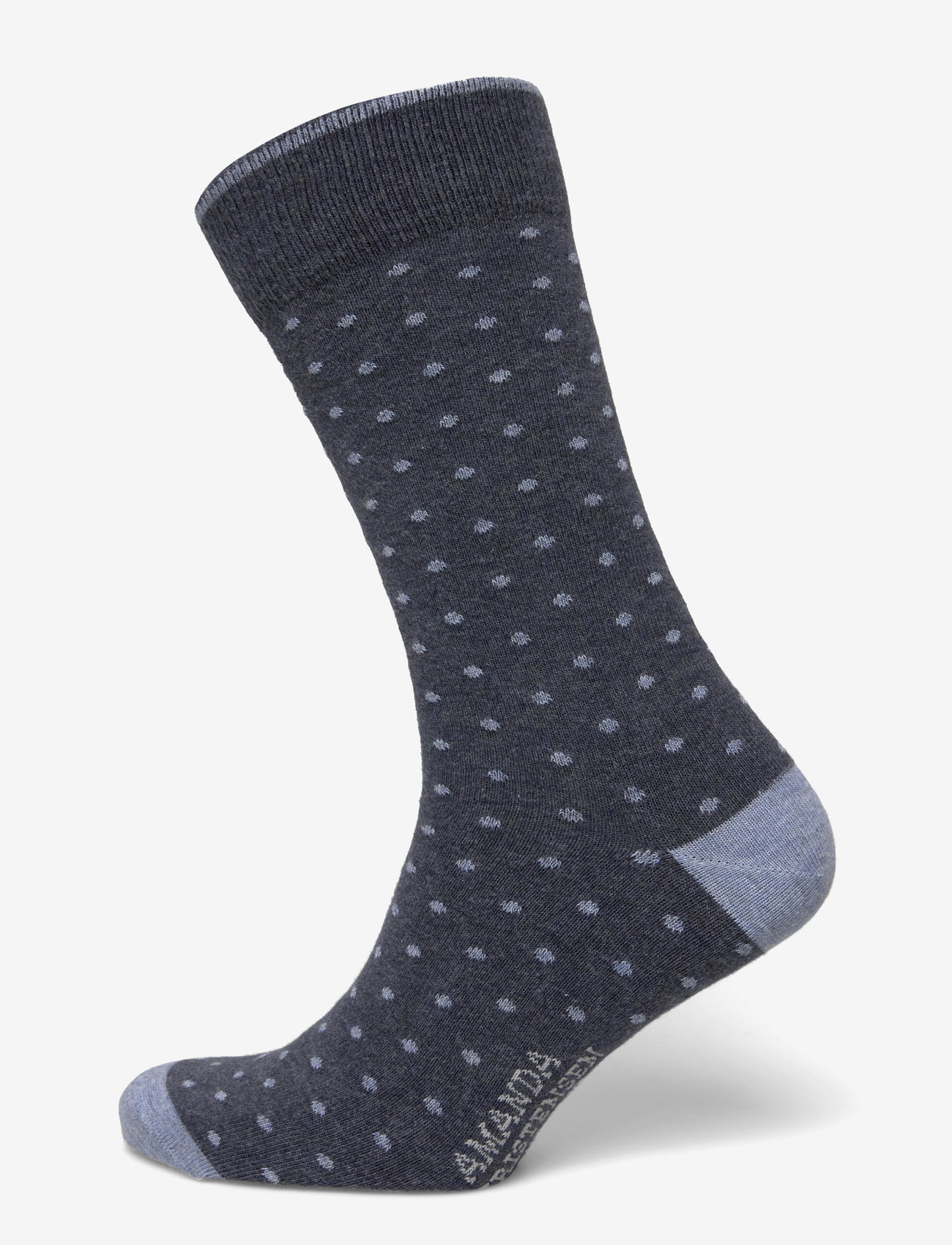 Amanda Christensen - True Dot Sock - crew-socken - navy melange - 2