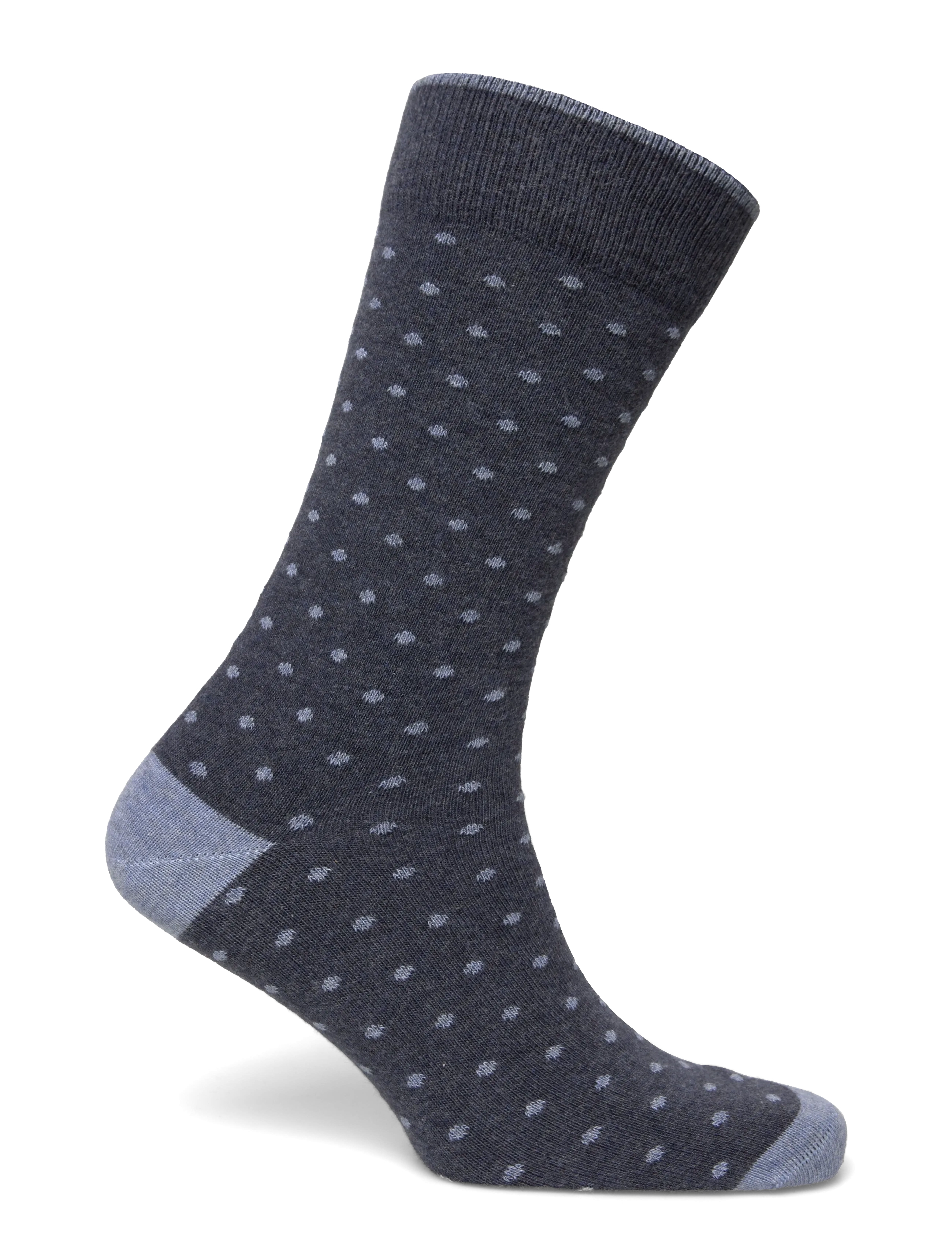 Amanda Christensen - True Dot Sock - lange strømper - navy melange - 3