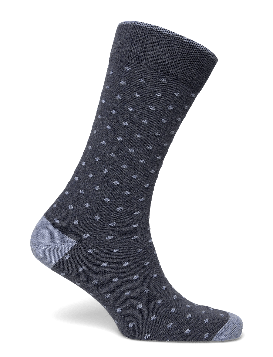Amanda Christensen - True Dot Sock - tennissocken - navy melange - 3