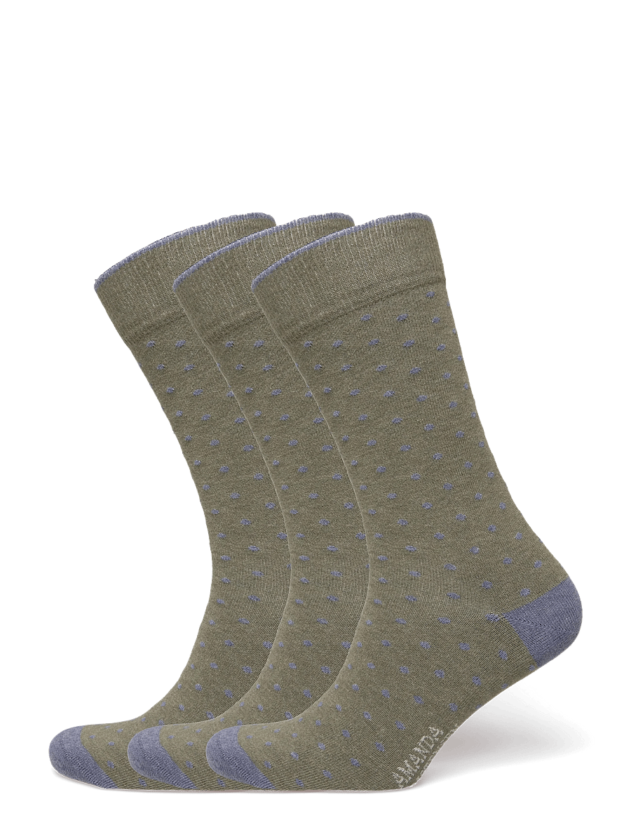 Amanda Christensen - True Dot Sock - tennissocken - olive melange - 0