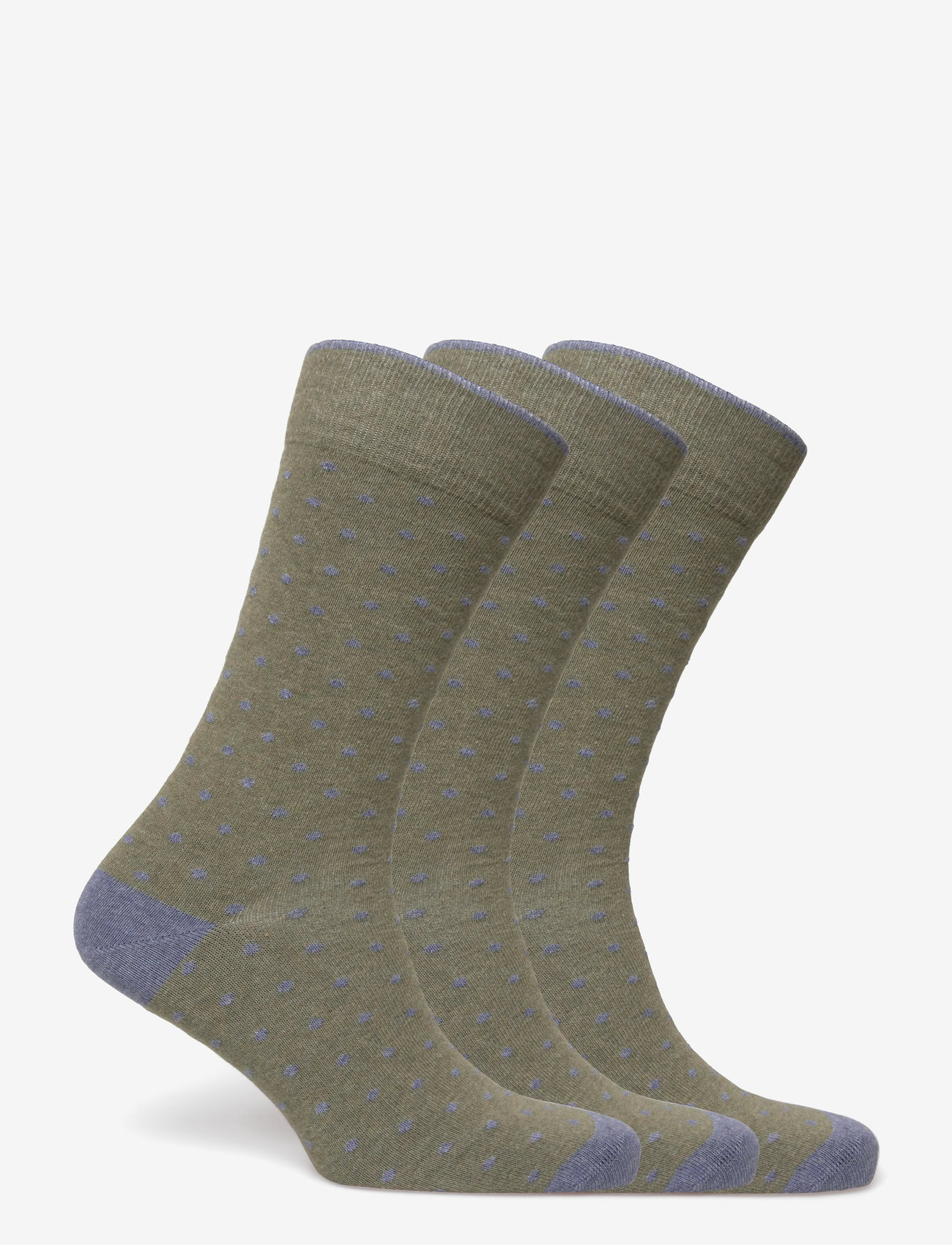 Amanda Christensen - True Dot Sock - crew-socken - olive melange - 1