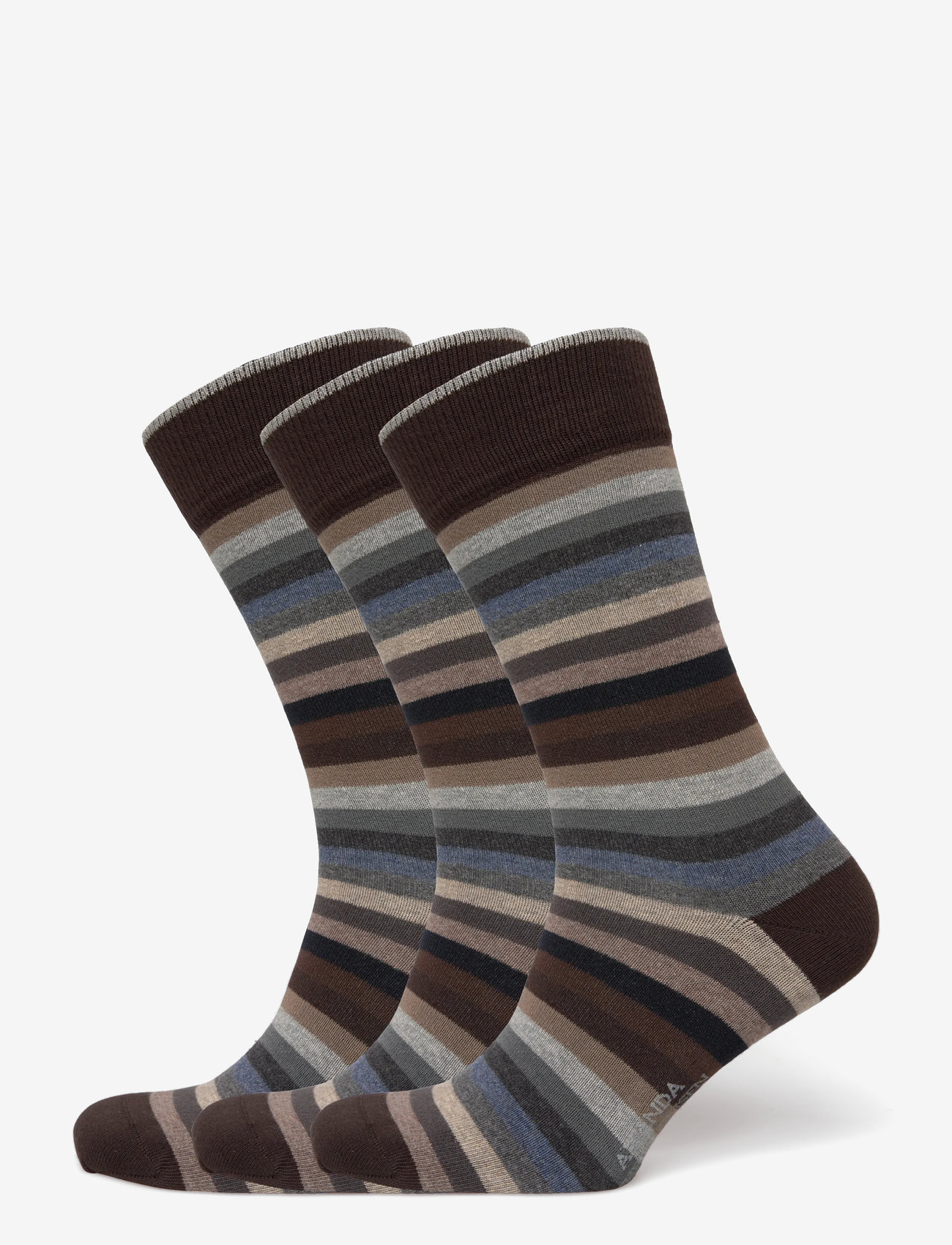 Amanda Christensen - True Block Stripe - klassikalised sokid - brown - 0
