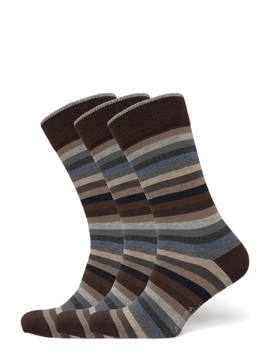 Amanda Christensen - True Block Stripe - tennissocken - brown - 0