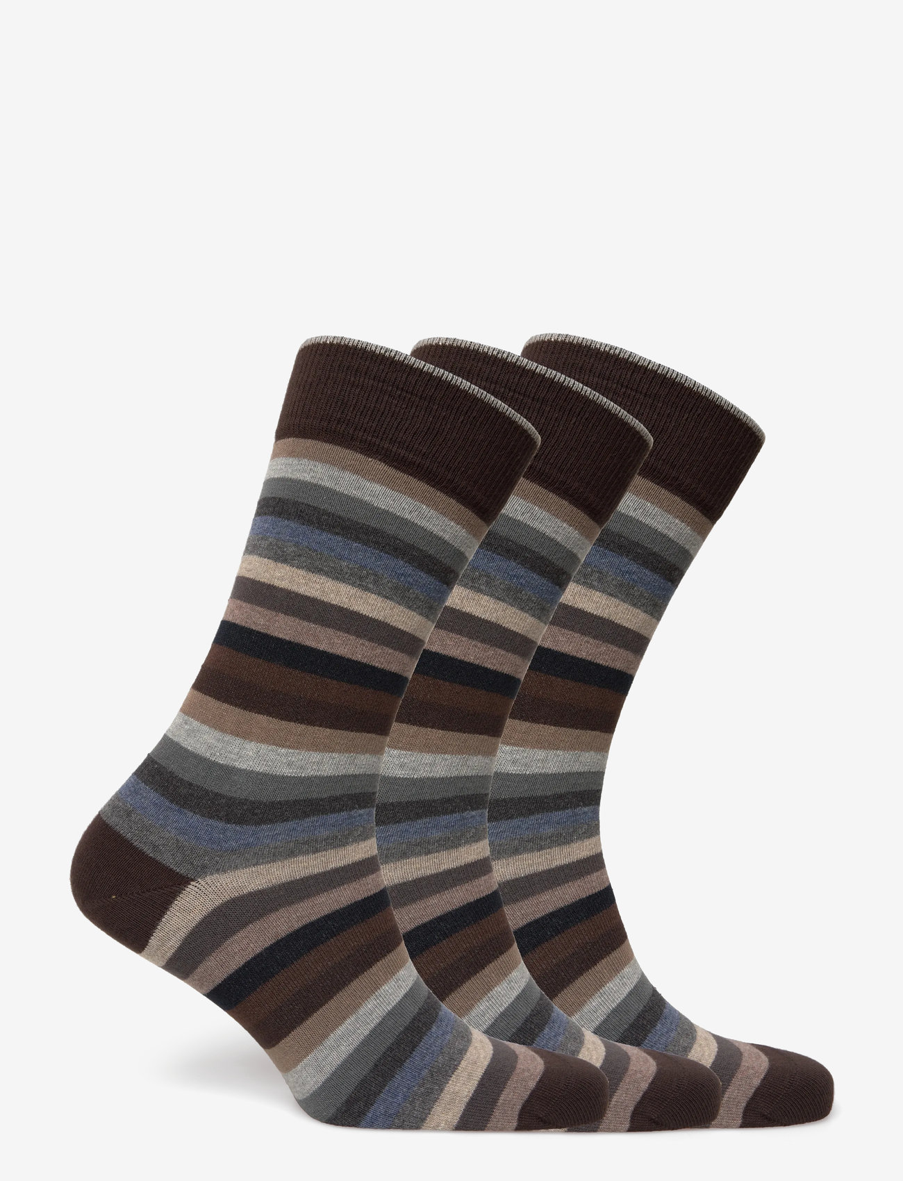 Amanda Christensen - True Block Stripe - klassikalised sokid - brown - 1