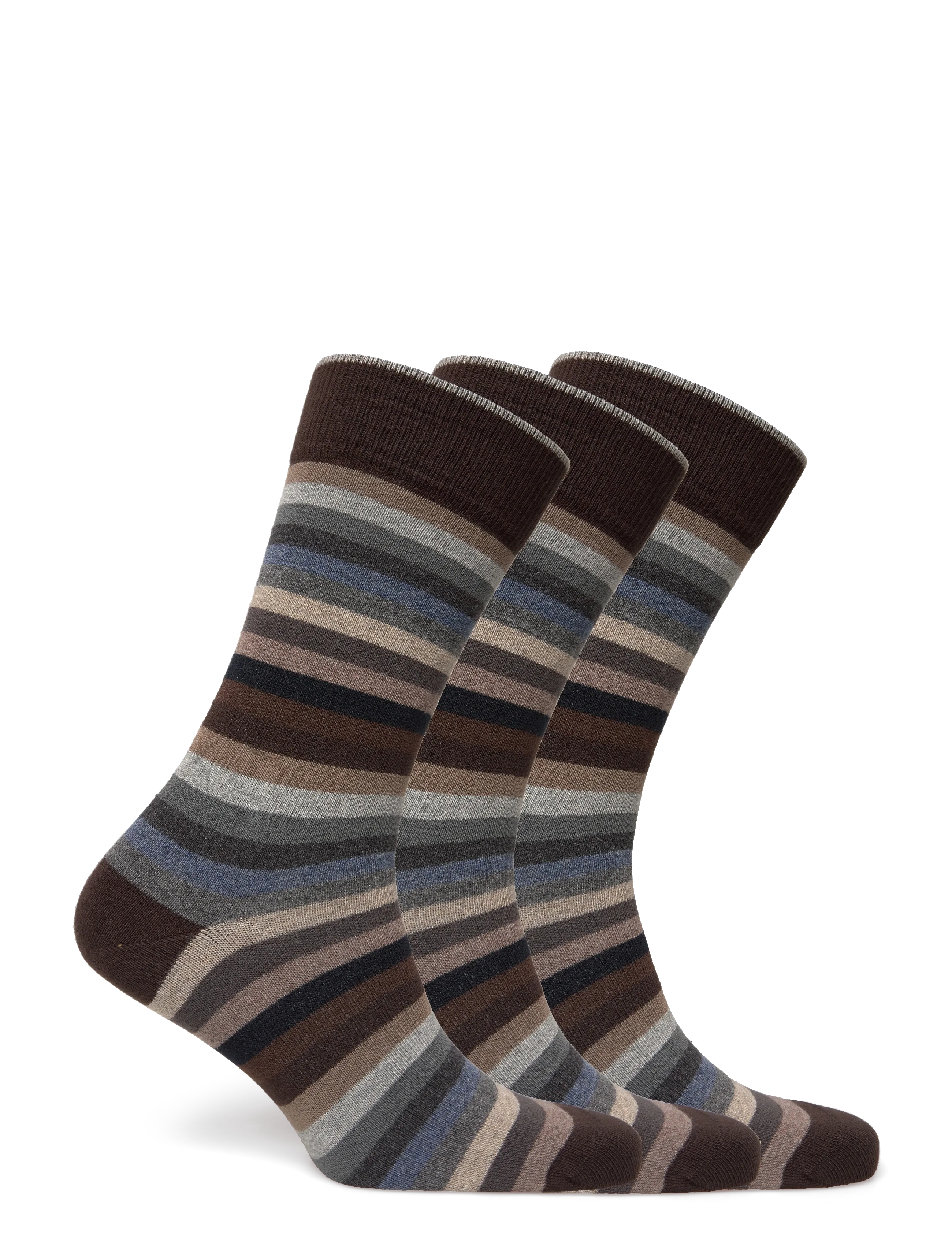Amanda Christensen - True Block Stripe - klassikalised sokid - brown - 1