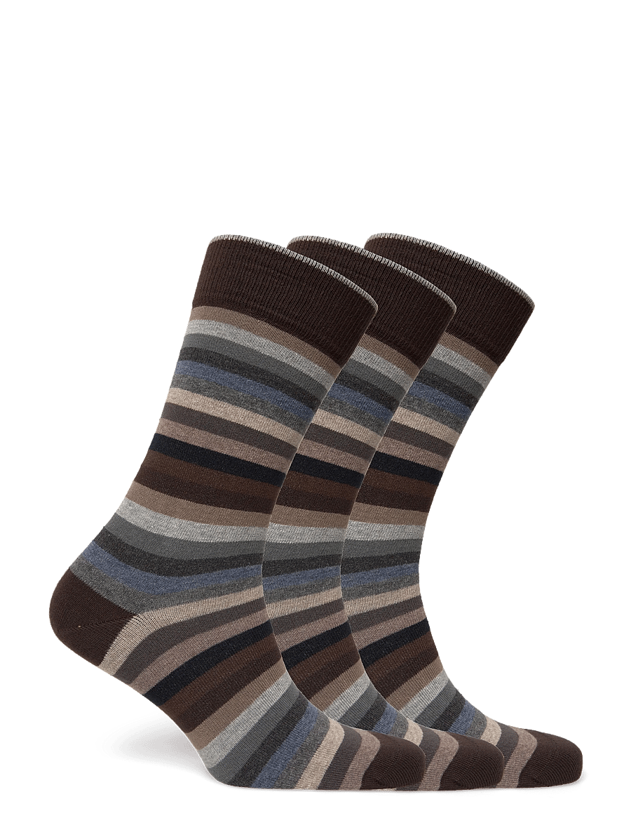 Amanda Christensen - True Block Stripe - tennissocken - brown - 1