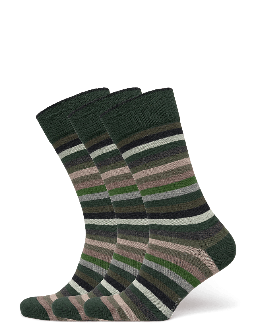 Amanda Christensen - True Block Stripe - crew socks - green - 0