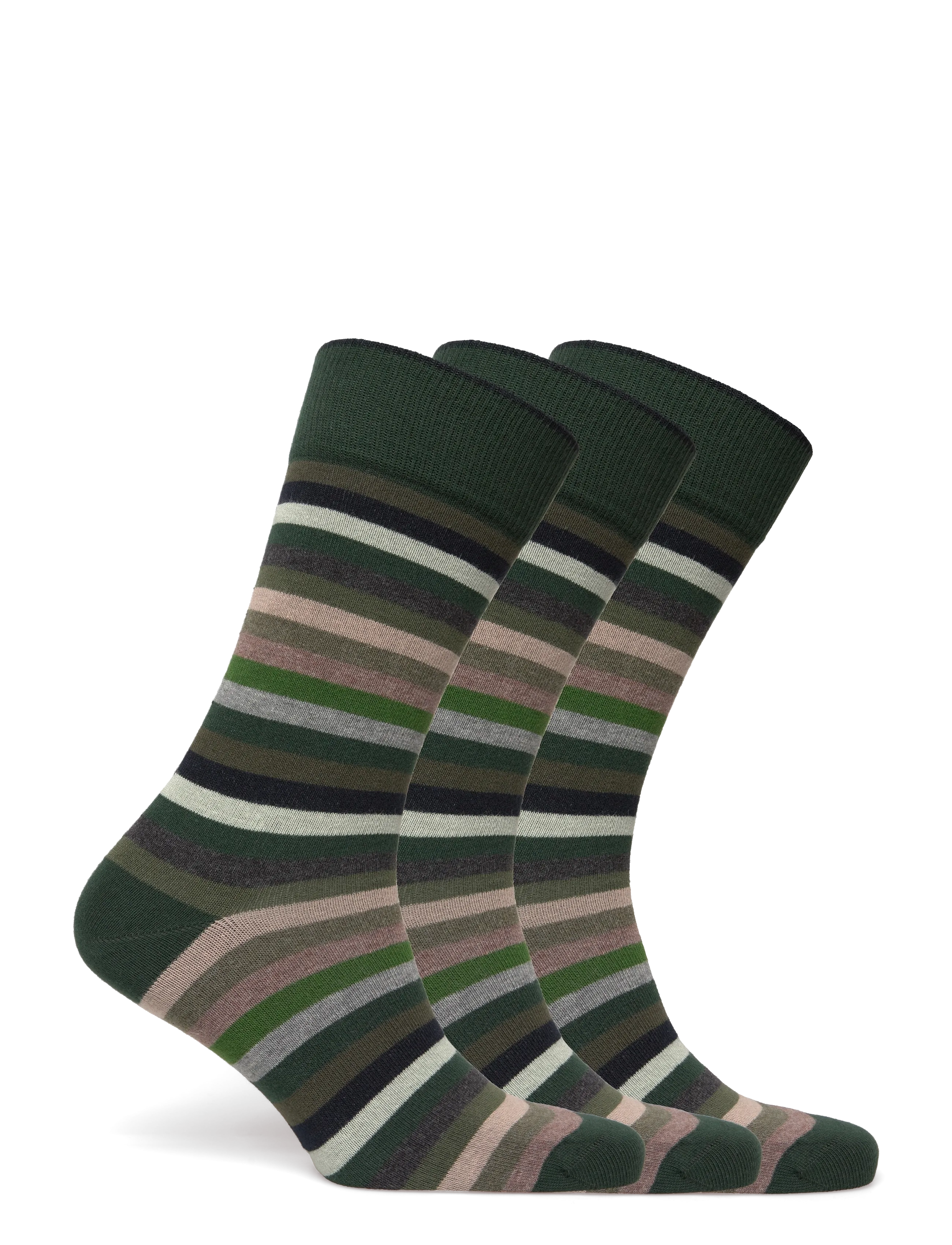 Amanda Christensen - True Block Stripe - crew-socken - green - 1