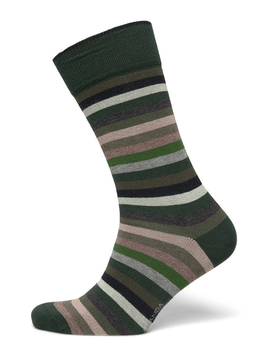 Amanda Christensen - True Block Stripe - crew socks - green - 2