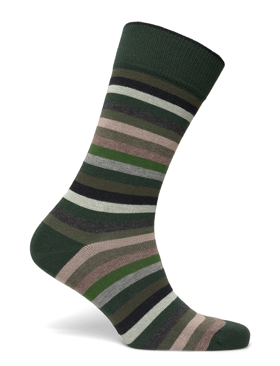 Amanda Christensen - True Block Stripe - crew socks - green - 3