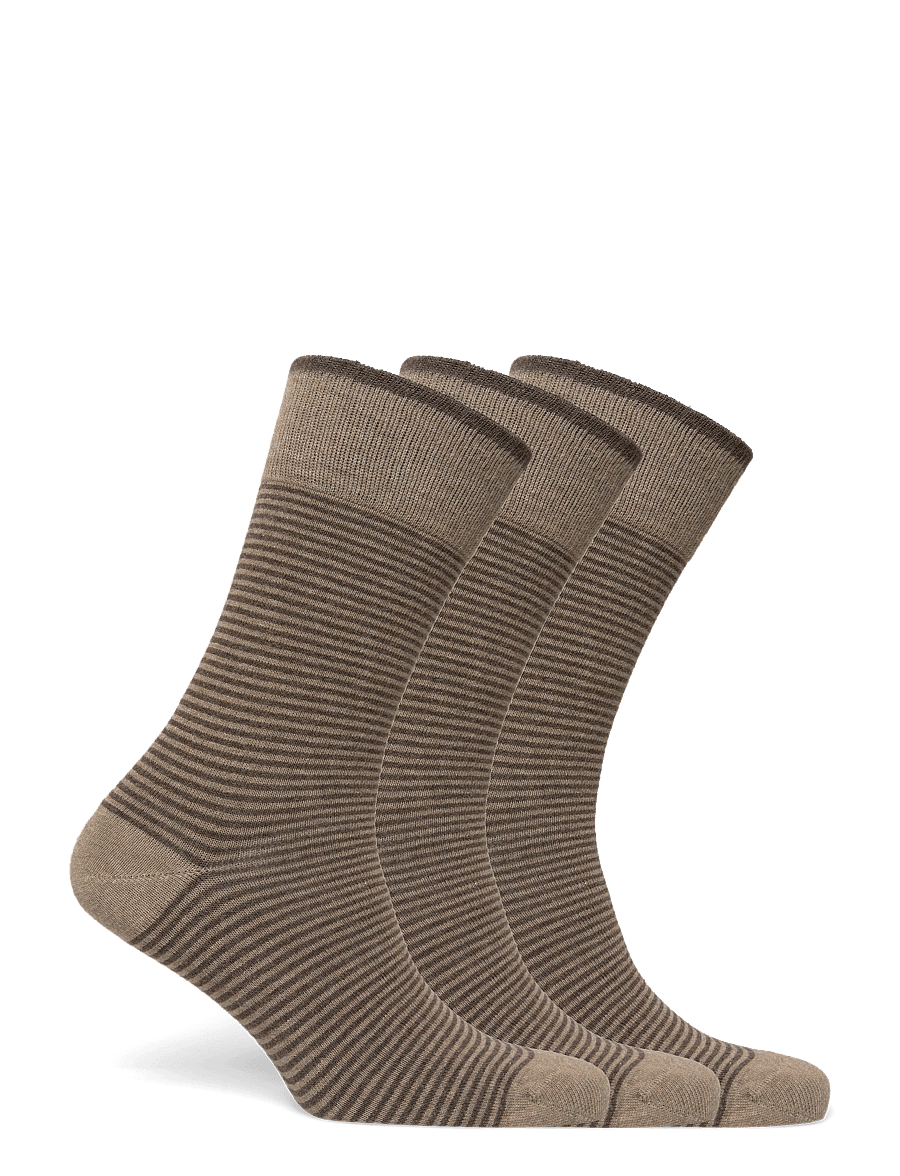 Amanda Christensen - True Stripe Sock - tennissocken - beige melange - 1