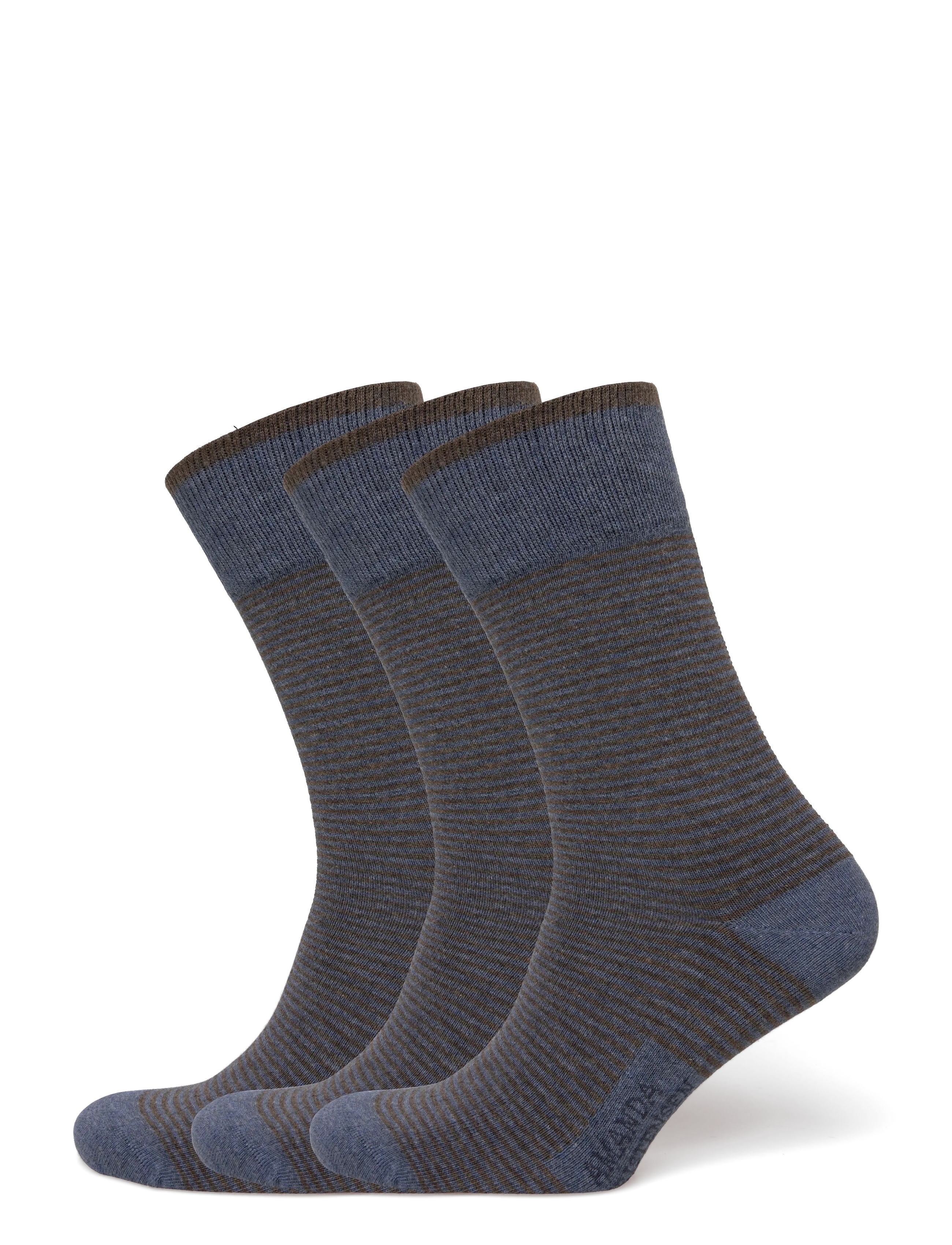 Amanda Christensen True Stripe Sock, 47-50, Socks, Schwarz - Regular Männerswear