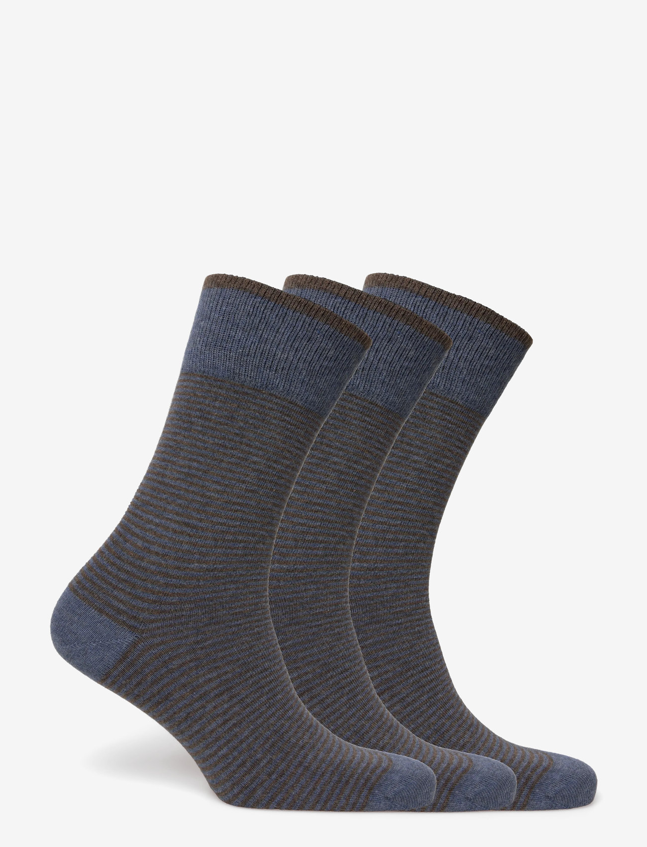 Amanda Christensen - True Stripe Sock - klassikalised sokid - dk blue melange - 1