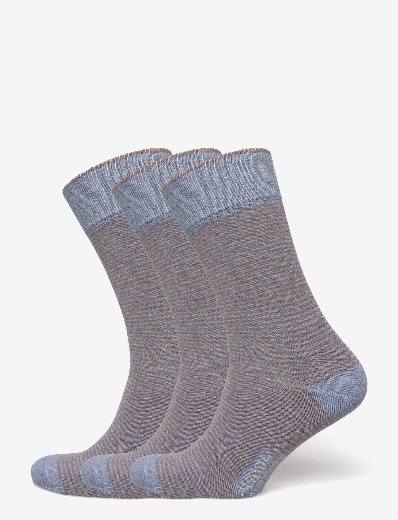 Amanda Christensen - True Stripe Sock - vanliga strumpor - sky blue melange - 0