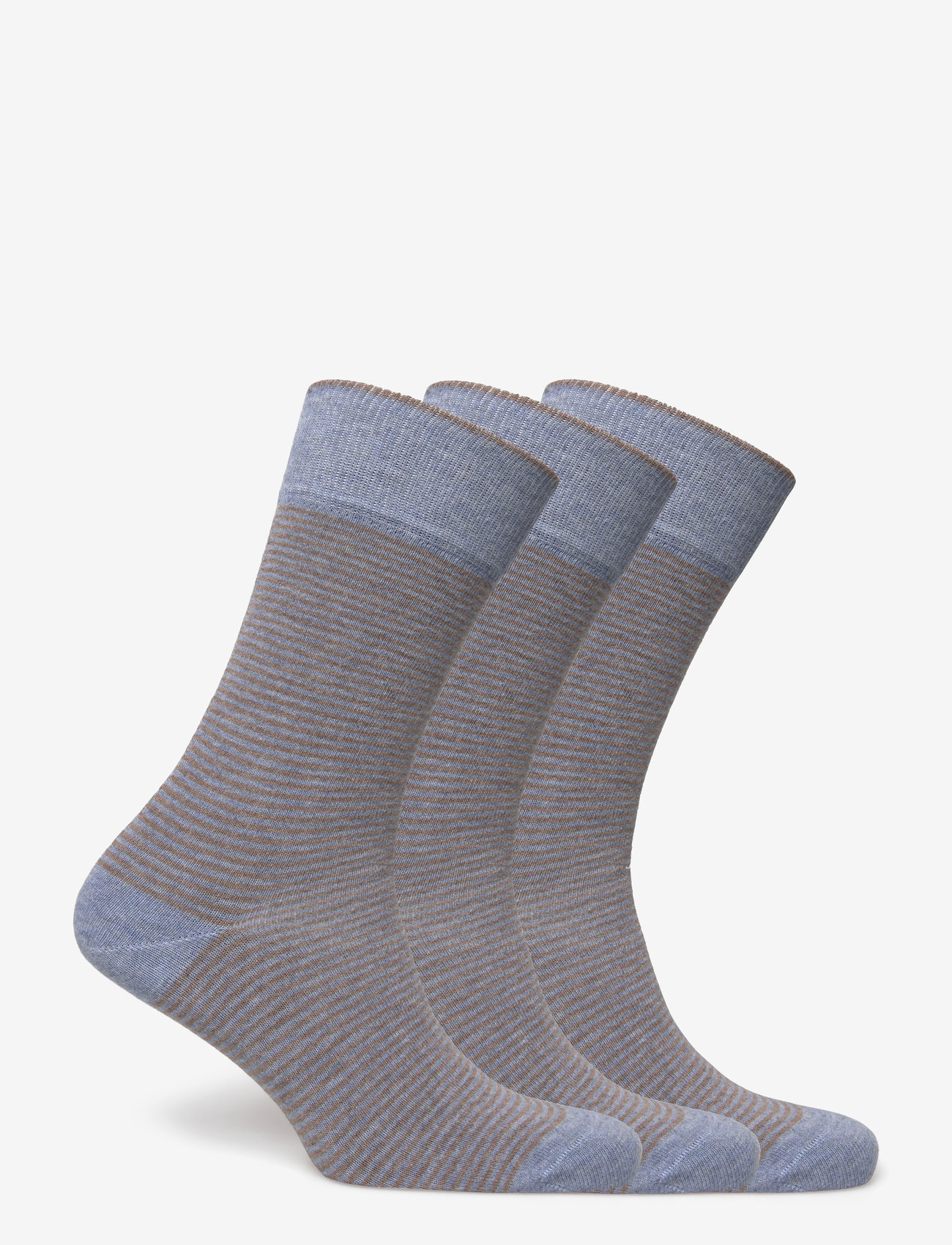 Amanda Christensen - True Stripe Sock - vanliga strumpor - sky blue melange - 1