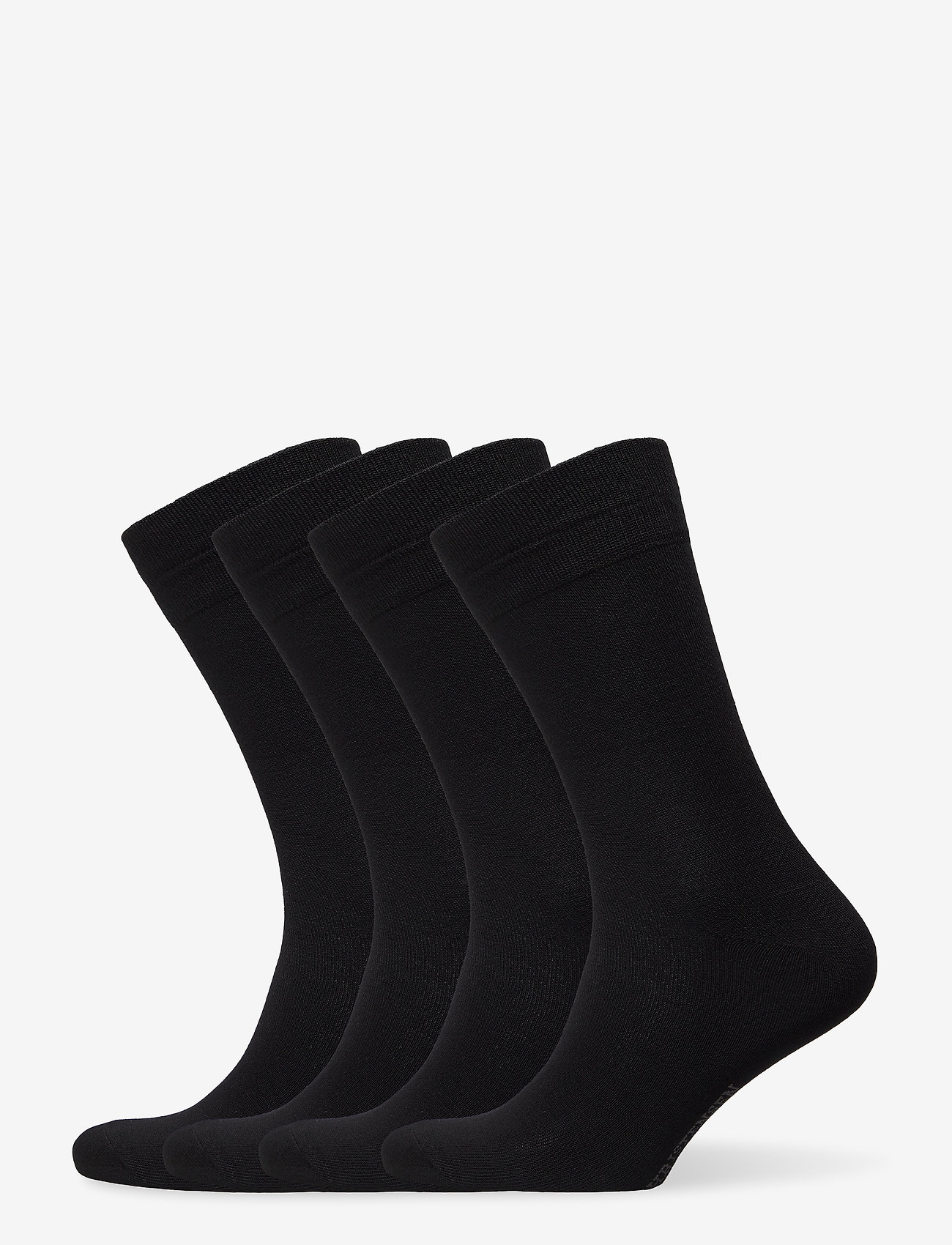 Amanda Christensen - Bamboo Crew Sock 4-Pack - laagste prijzen - black - 0