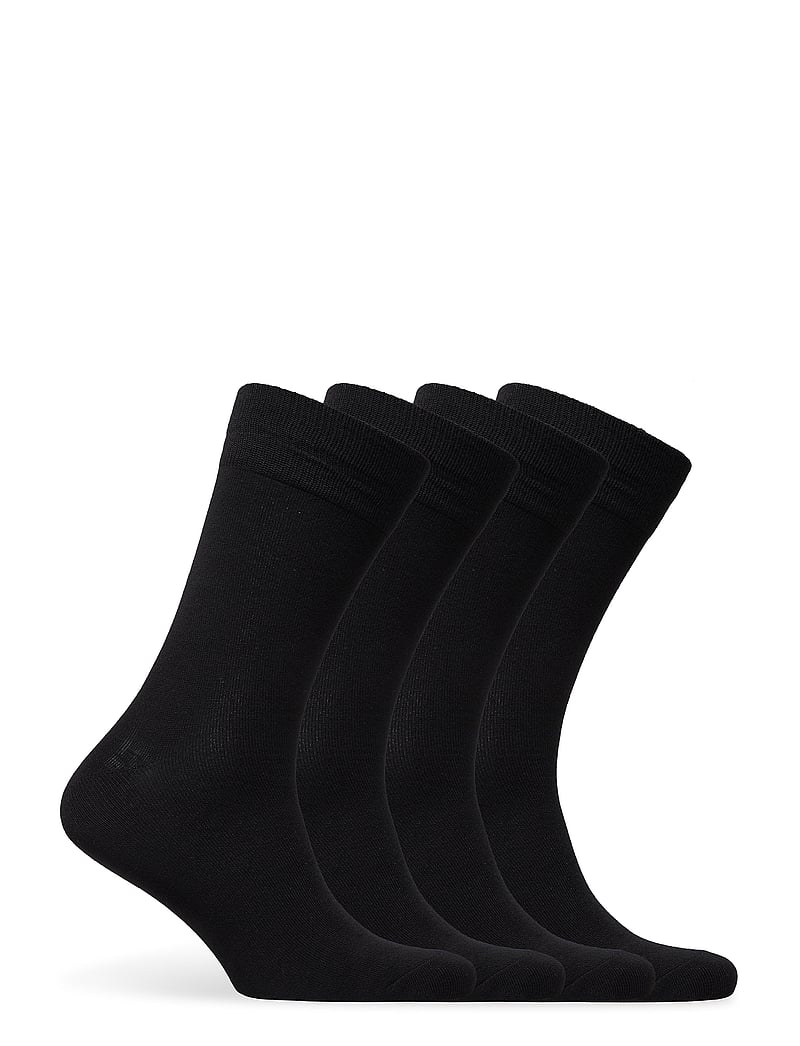 Amanda Christensen - Bamboo Crew Sock 4-Pack - vanliga strumpor - black - 1