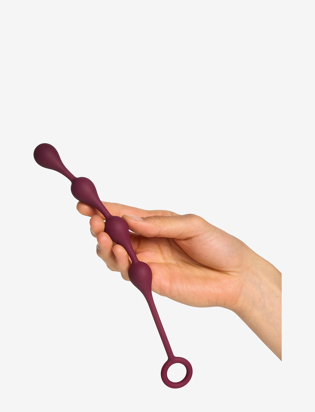 Amaysin - Amaysin Waterdrop Silicone Anal Beads - geisha-kugler & bækkenbundskugler - bordeaux - 3