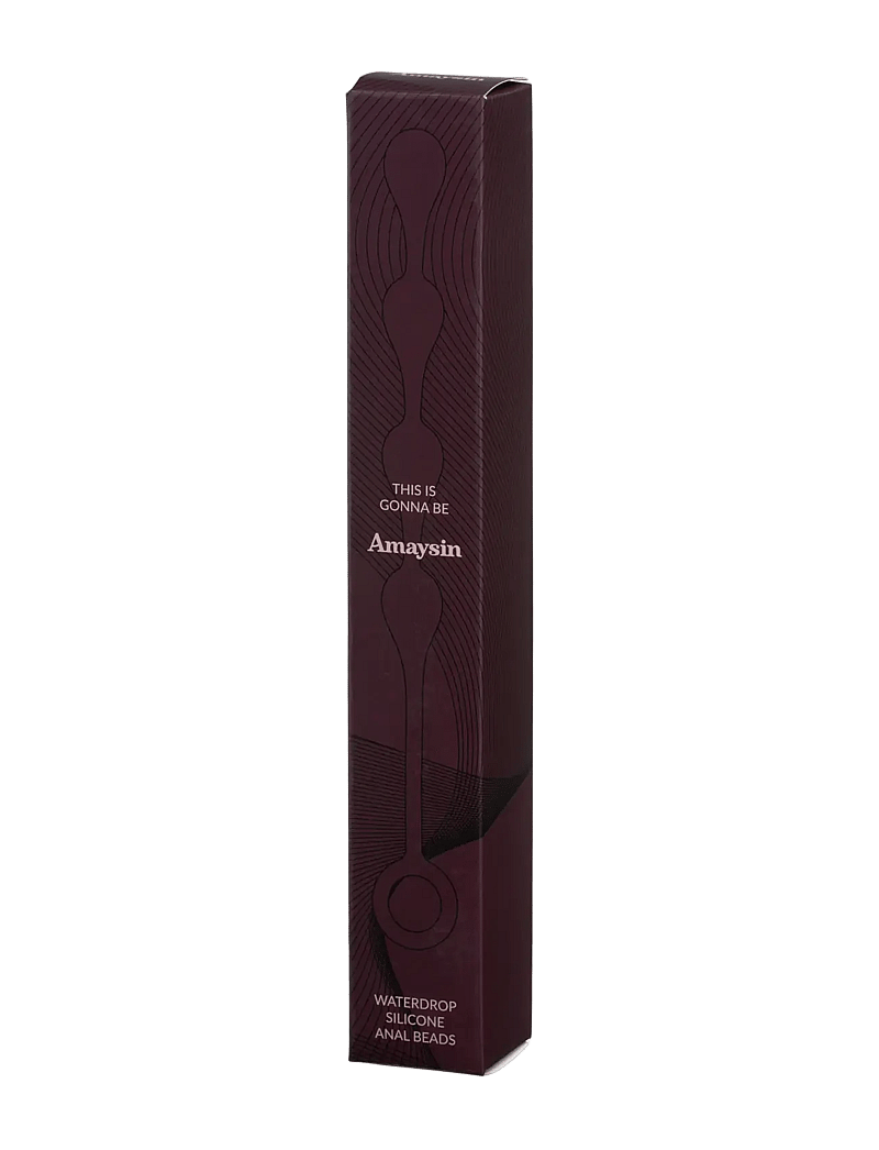 Amaysin - Amaysin Waterdrop Silicone Anal Beads - sex & intimacy - bordeaux - 4