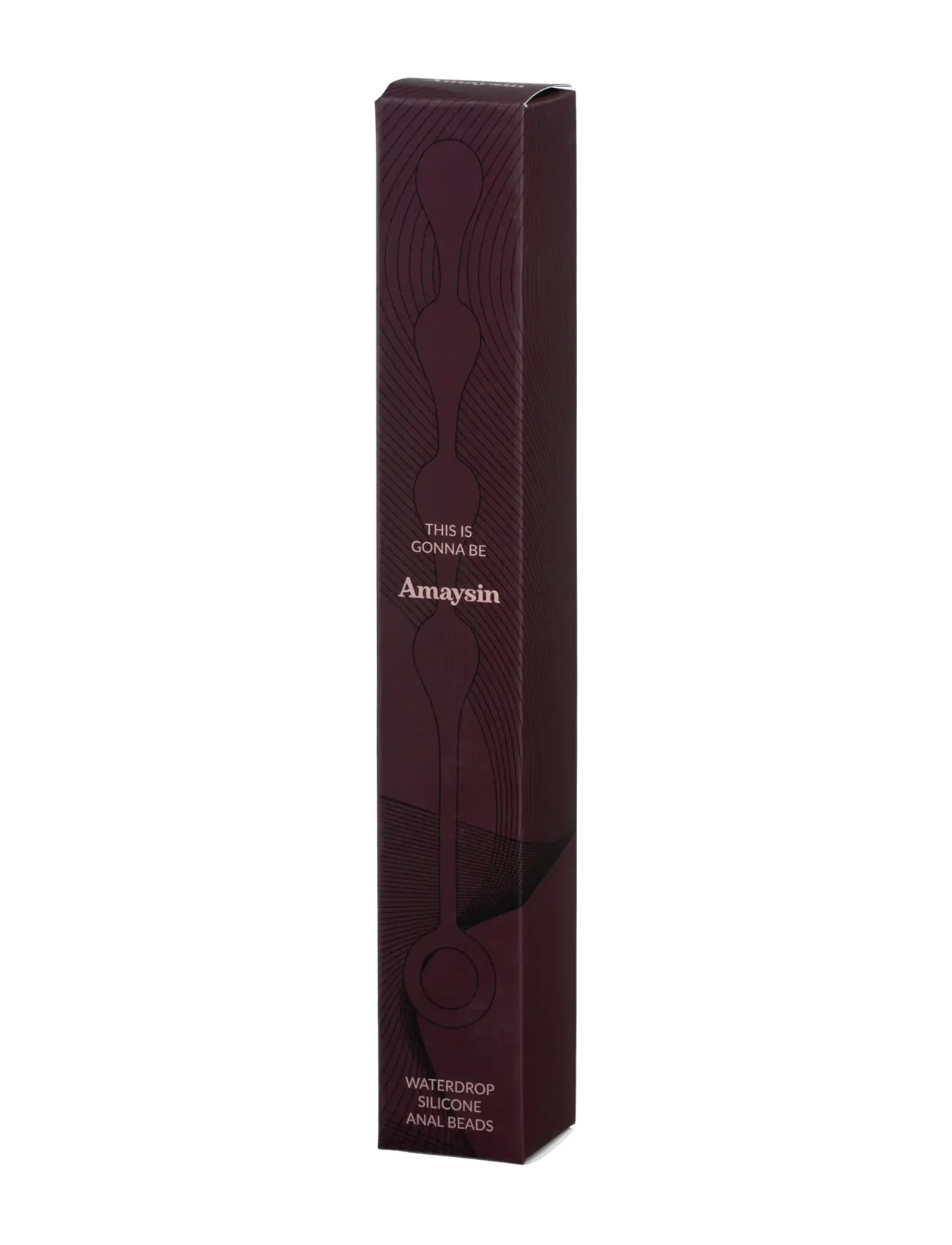 Amaysin - Amaysin Waterdrop Silicone Anal Beads - geisha-kugler & bækkenbundskugler - bordeaux - 4