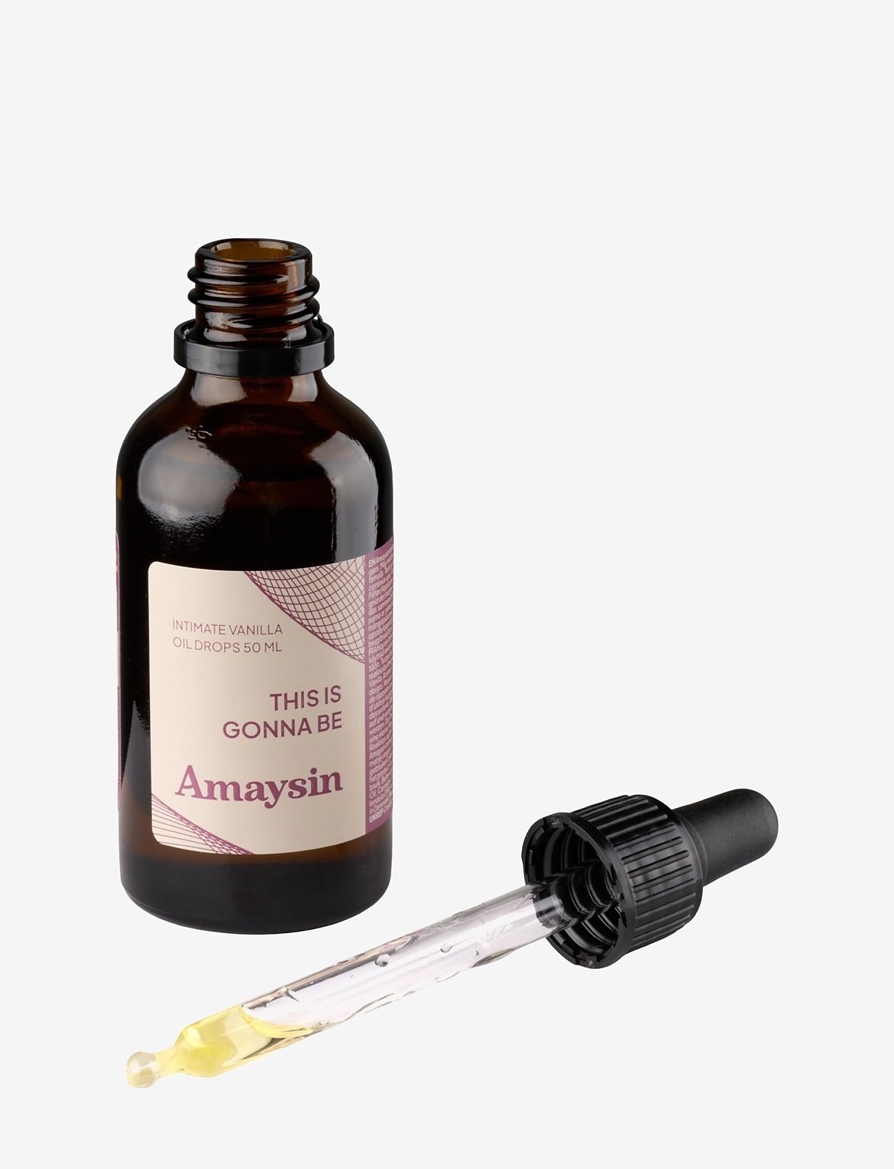 Amaysin - Amaysin Intim Vanilje Oliedråber 50 ml - vartaloöljyt - bordeaux - 1
