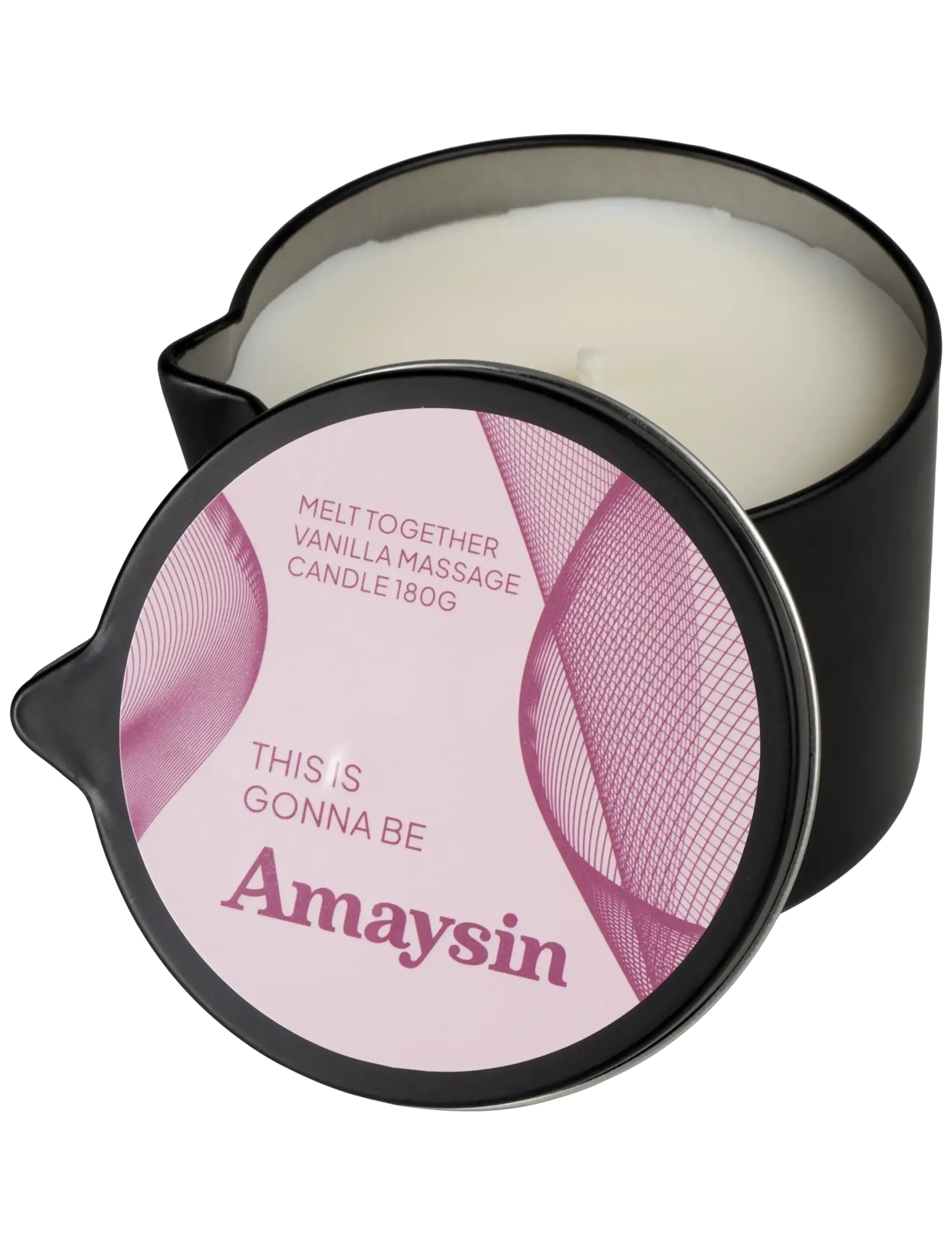 Amaysin Amaysin Melt Together Vanilla Massage Candle 180 g - Hälsa & Välmående - WHITE / white
