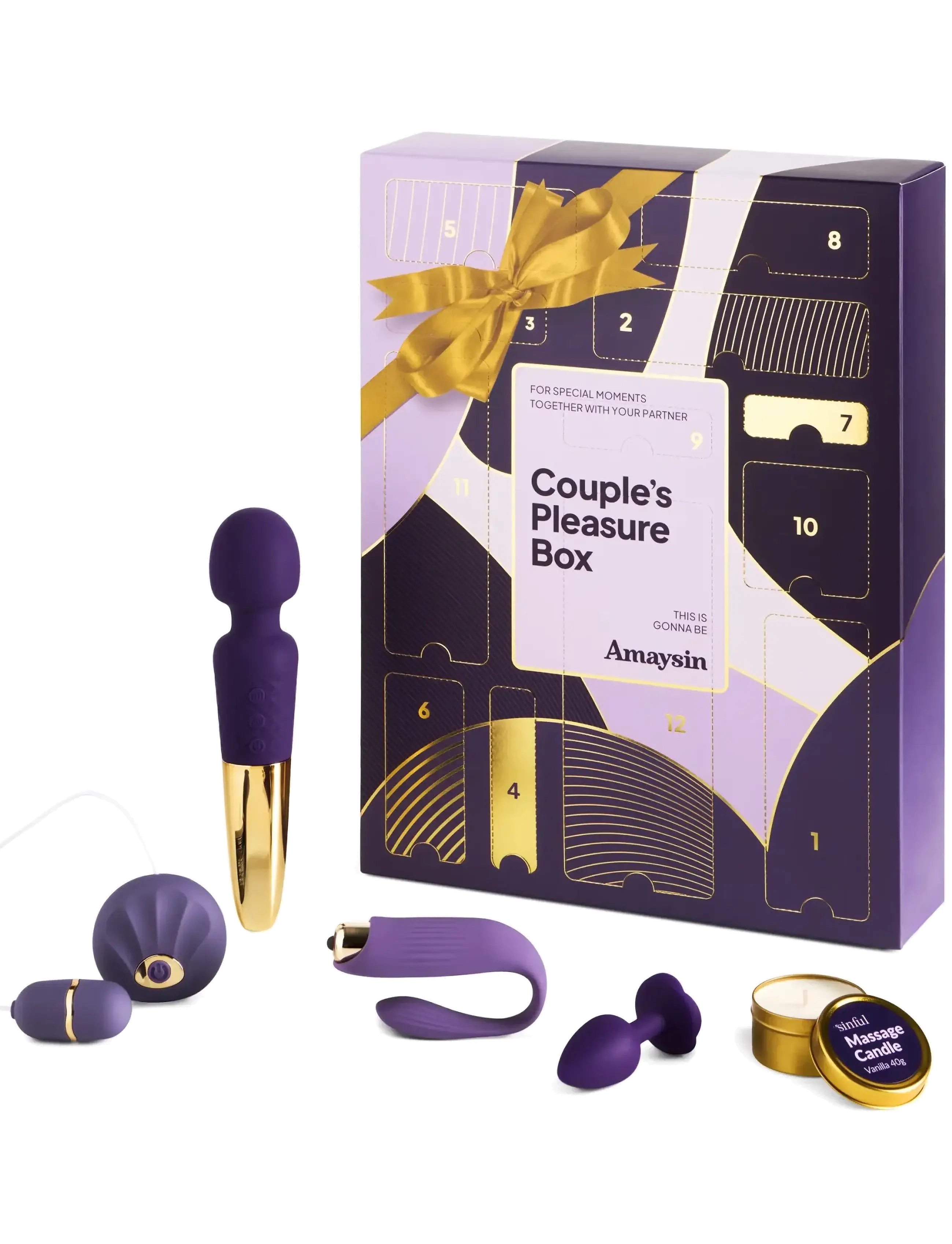 Amaysin Amaysin Couple's Pleasure Box - Christmas Calendar - Helse & Velvære - PURPLE / purple