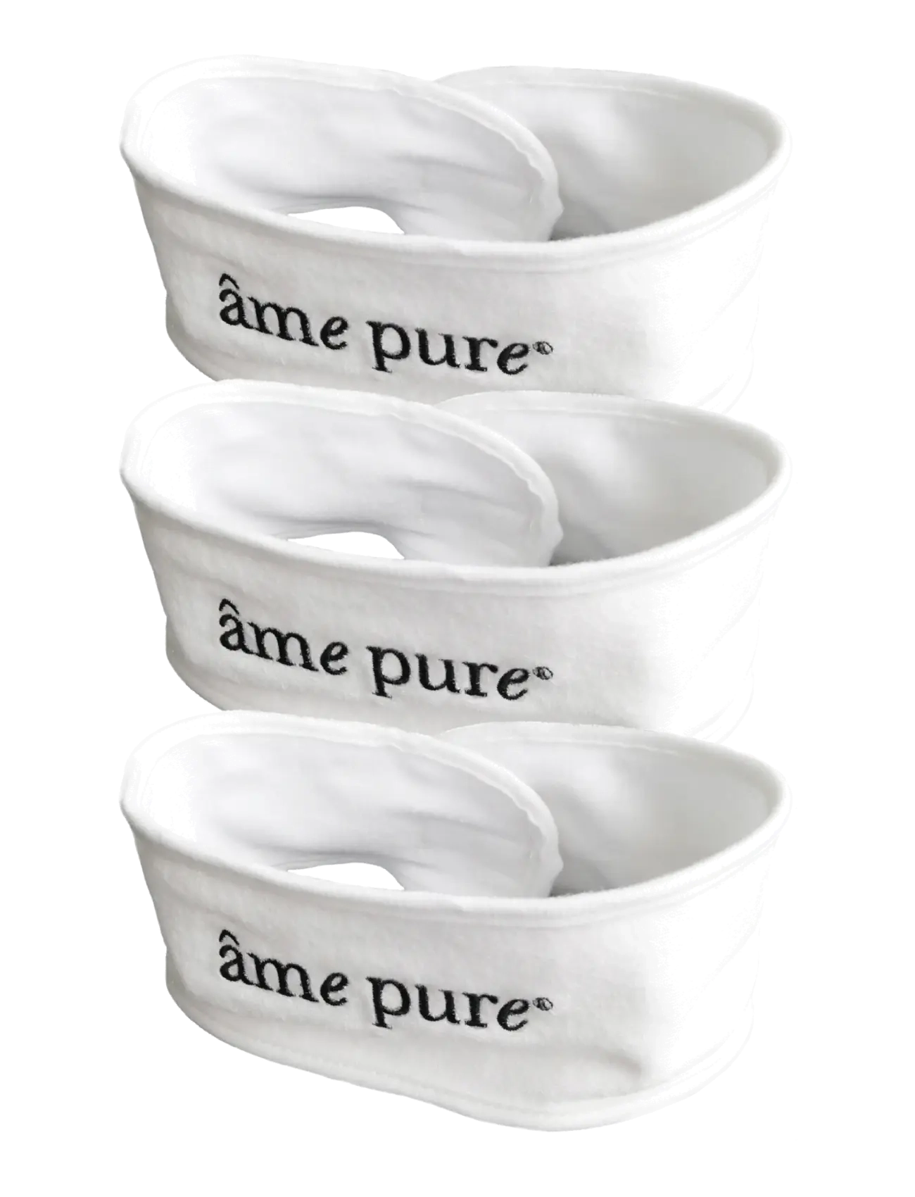 âme pure - 3 x SPA Headbands - Hairband for SPA Treatments and Makeup - tilbehør til hudpleje - white - 2