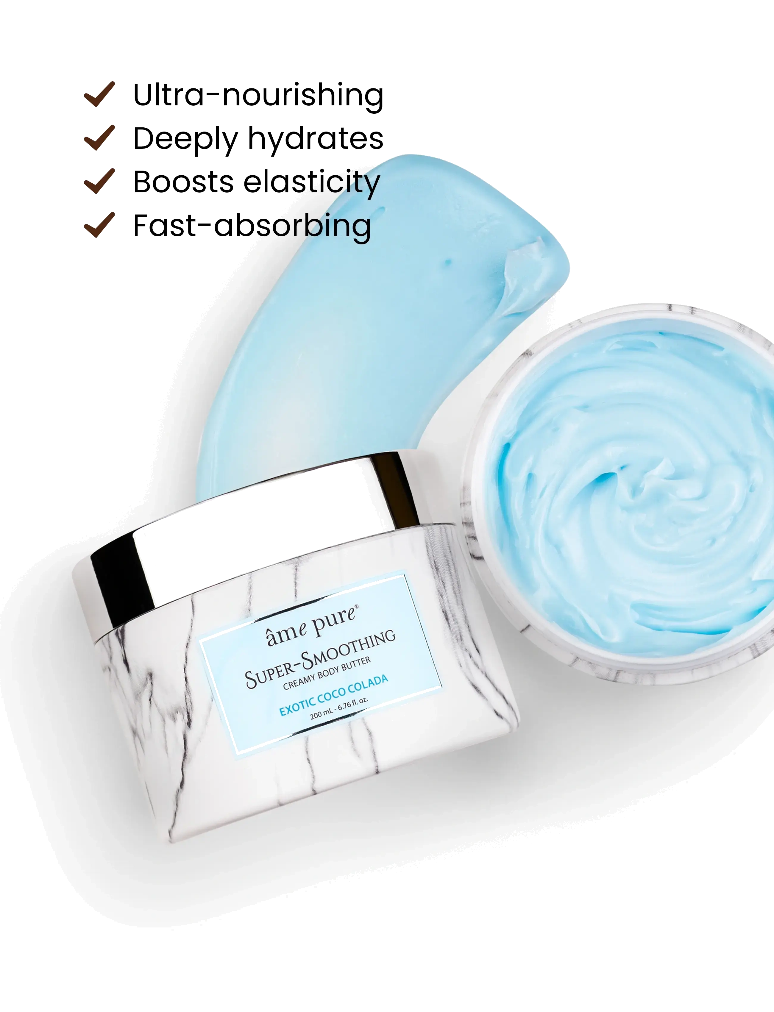 âme pure - Body Butter | Exotic Coco Colada - Moisturizing Body Lotion - lotion & creme - blue - 2
