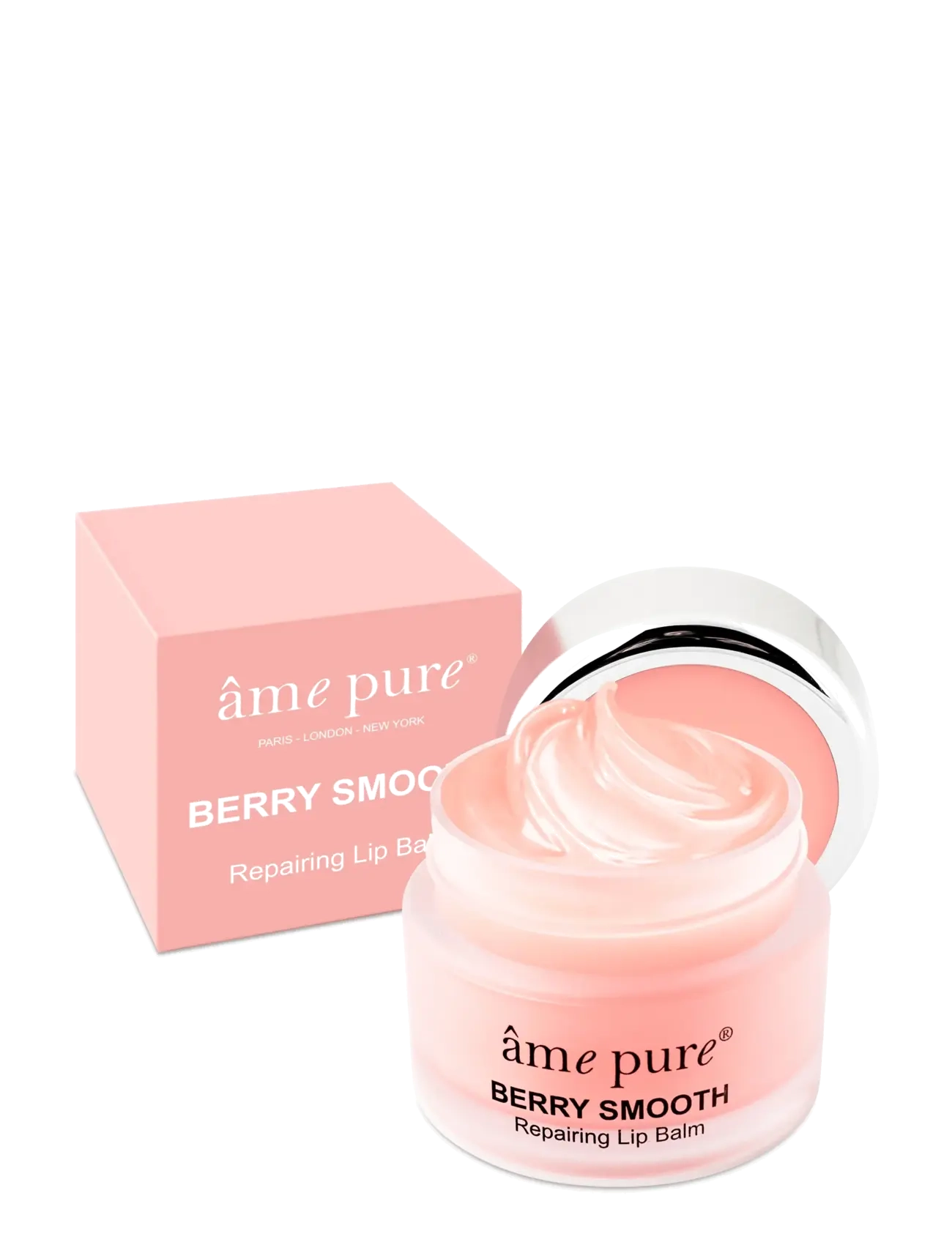âme pure - BERRY SMOOTH Lip Balm - Moisturizing Treatment for Dry Lips - læbepomade - pink - 1