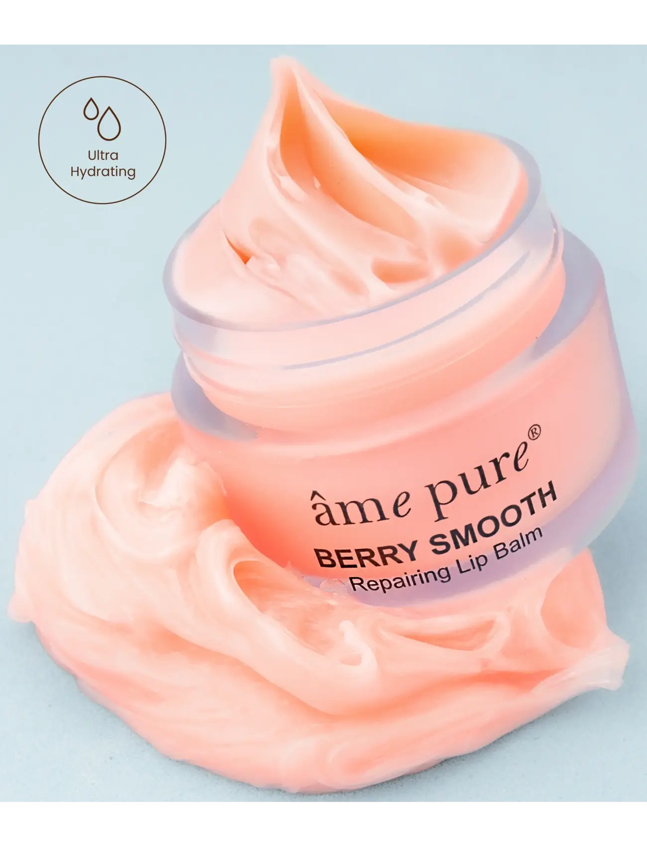 âme pure - BERRY SMOOTH Lip Balm - Moisturizing Treatment for Dry Lips - læbepomade - pink - 2